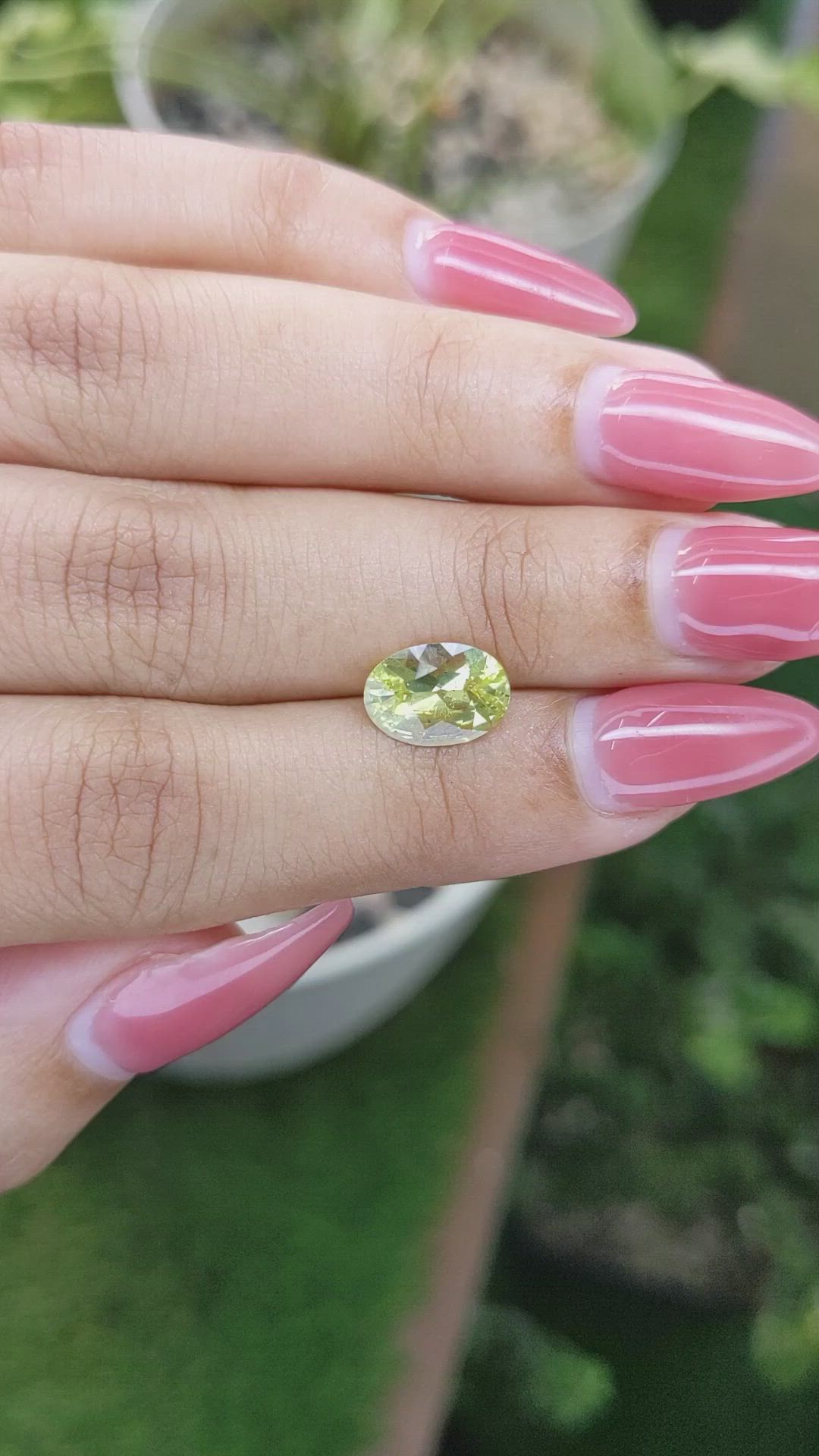 1.85 Ct. Chrysoberyl from Ceylon (Sri Lanka) Size Video