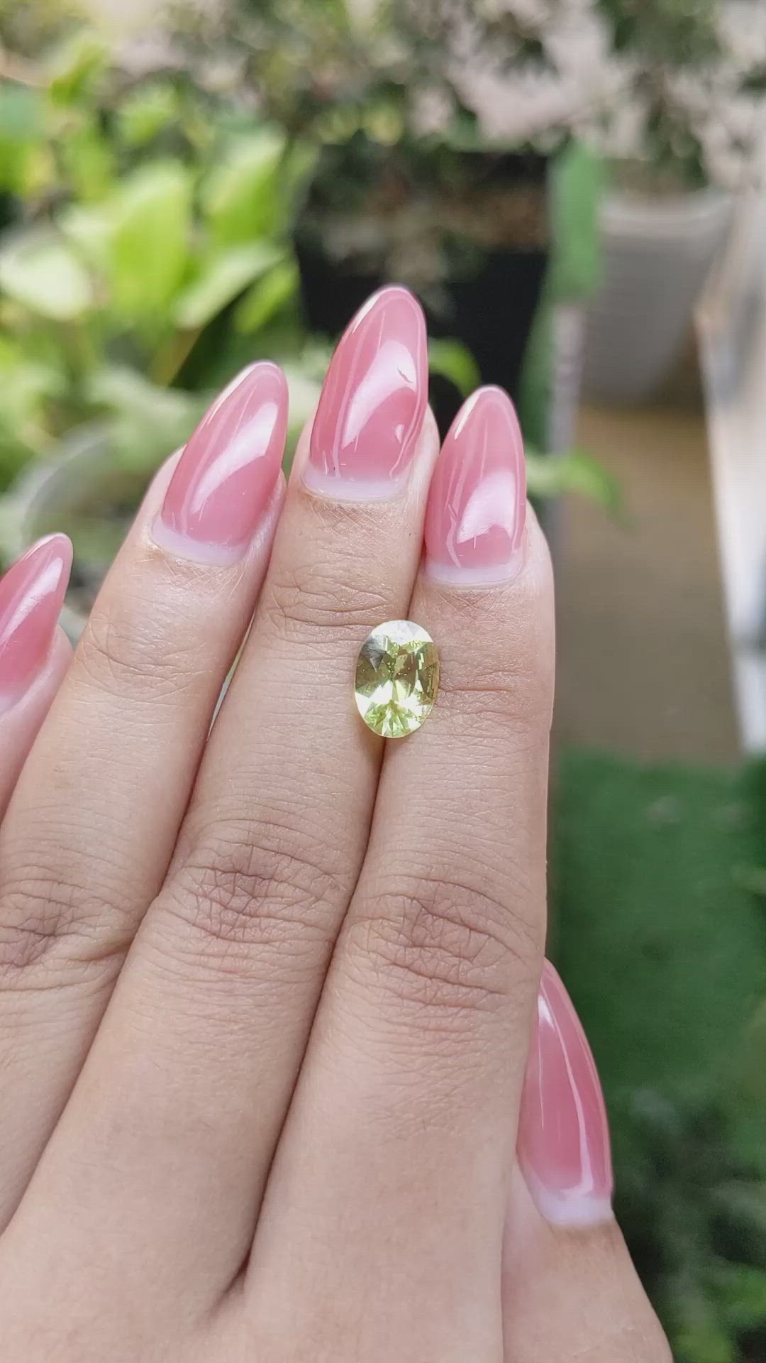1.85 Ct. Chrysoberyl from Ceylon (Sri Lanka) Size Video