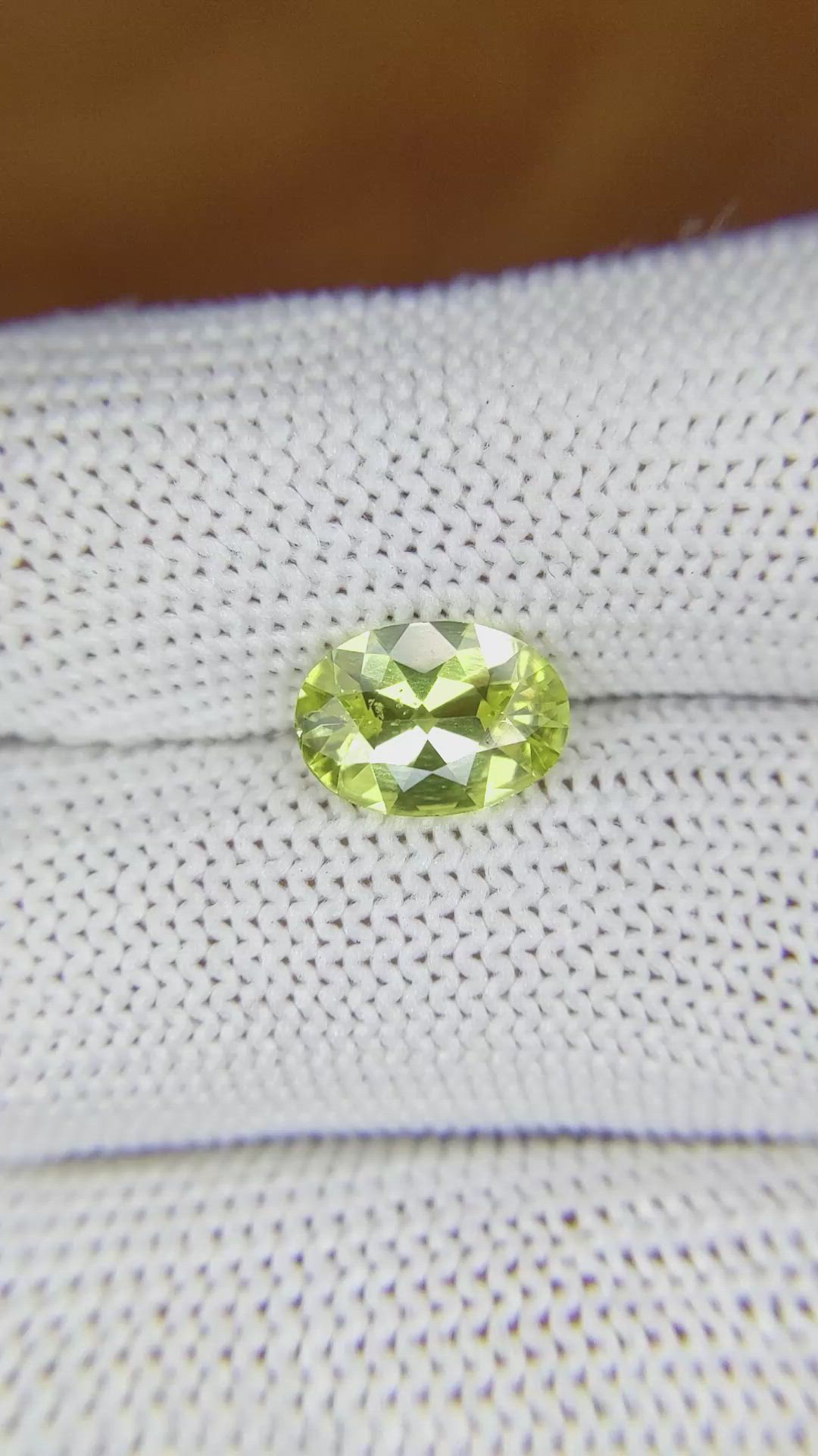 1.85 Ct. Chrysoberyl from Ceylon (Sri Lanka) Size Video