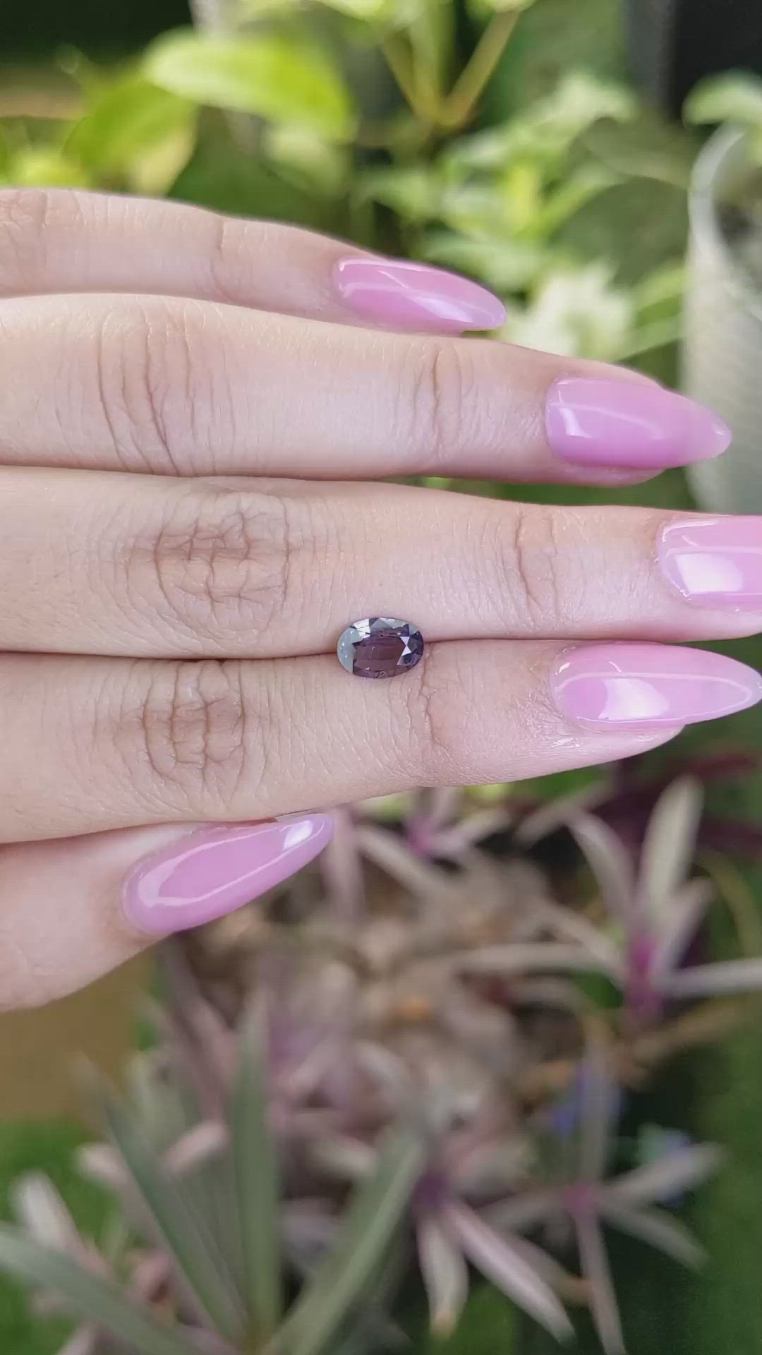 0.78 Ct. Spinel from Ceylon (Sri Lanka) Size Video