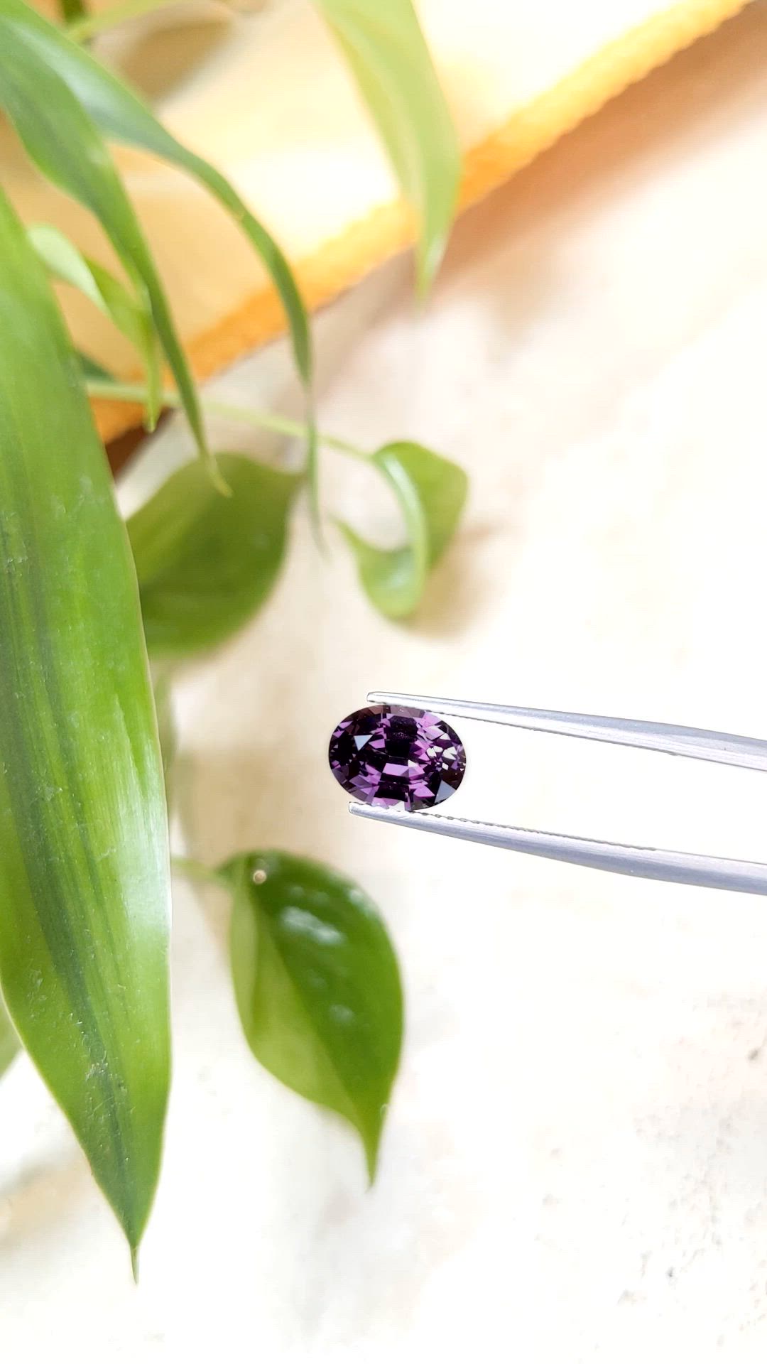 2.36 Ct. Purple Spinel from Ceylon (Sri Lanka) Size Video