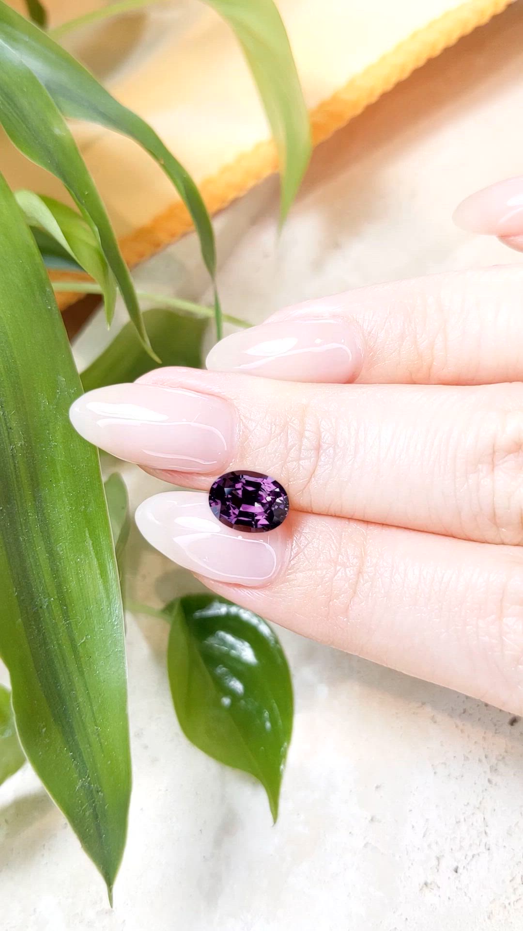 2.36 Ct. Purple Spinel from Ceylon (Sri Lanka) Size Video