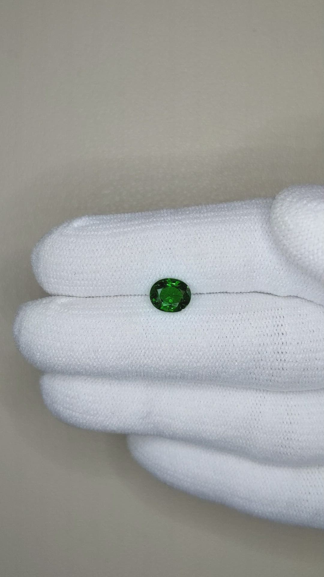 1.12 Ct. Tsavorite Garnet from East Africa Size Video