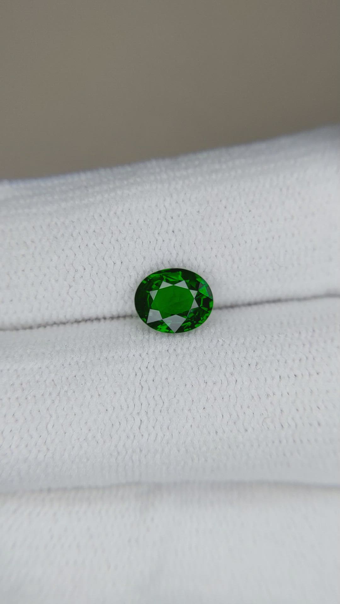 0.94 Ct. Tsavorite Garnet from East Africa Size Video