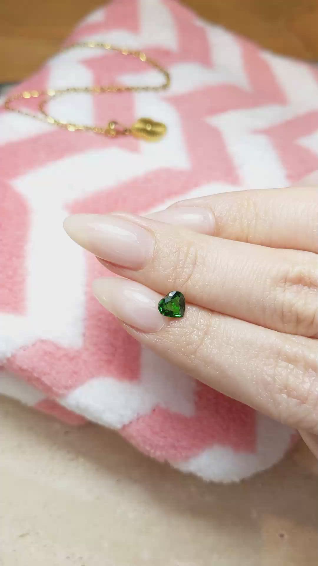 0.92 Ct. Tsavorite Garnet from East Africa Size Video