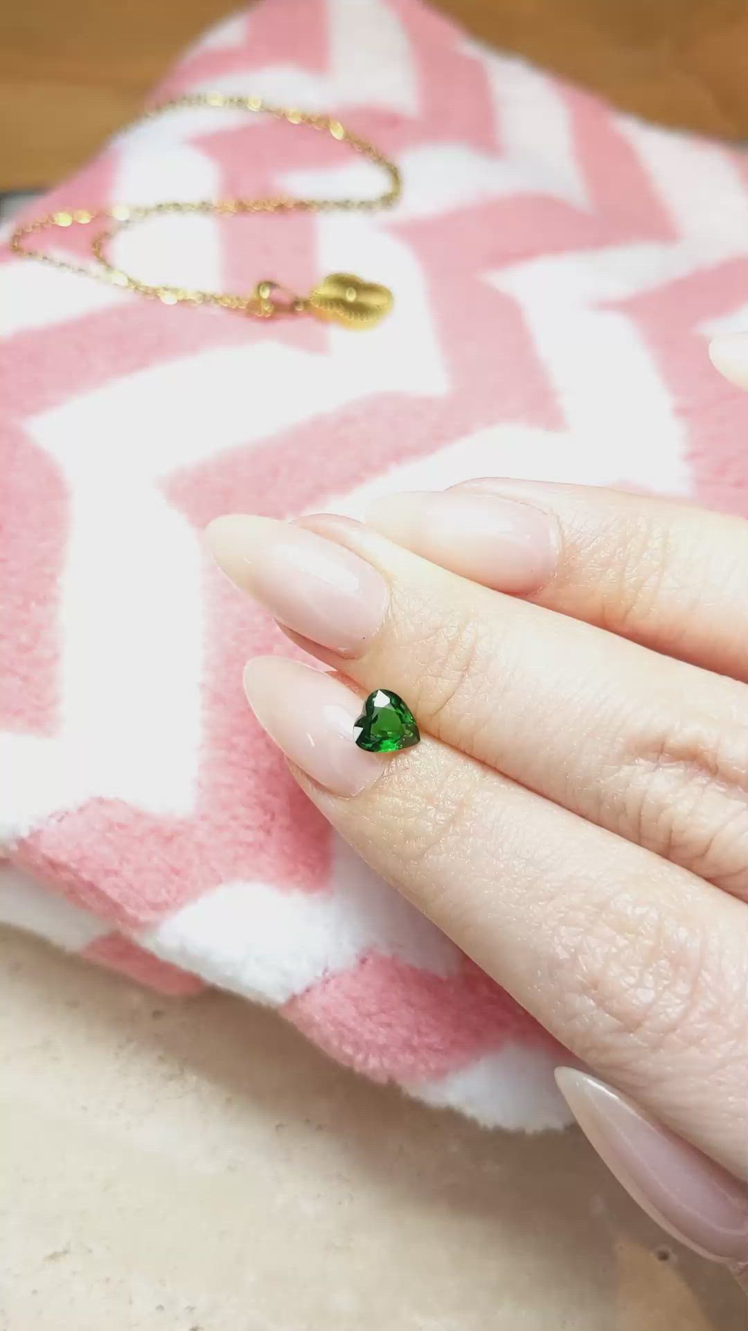 0.95 Ct. Tsavorite Garnet from East Africa Size Video