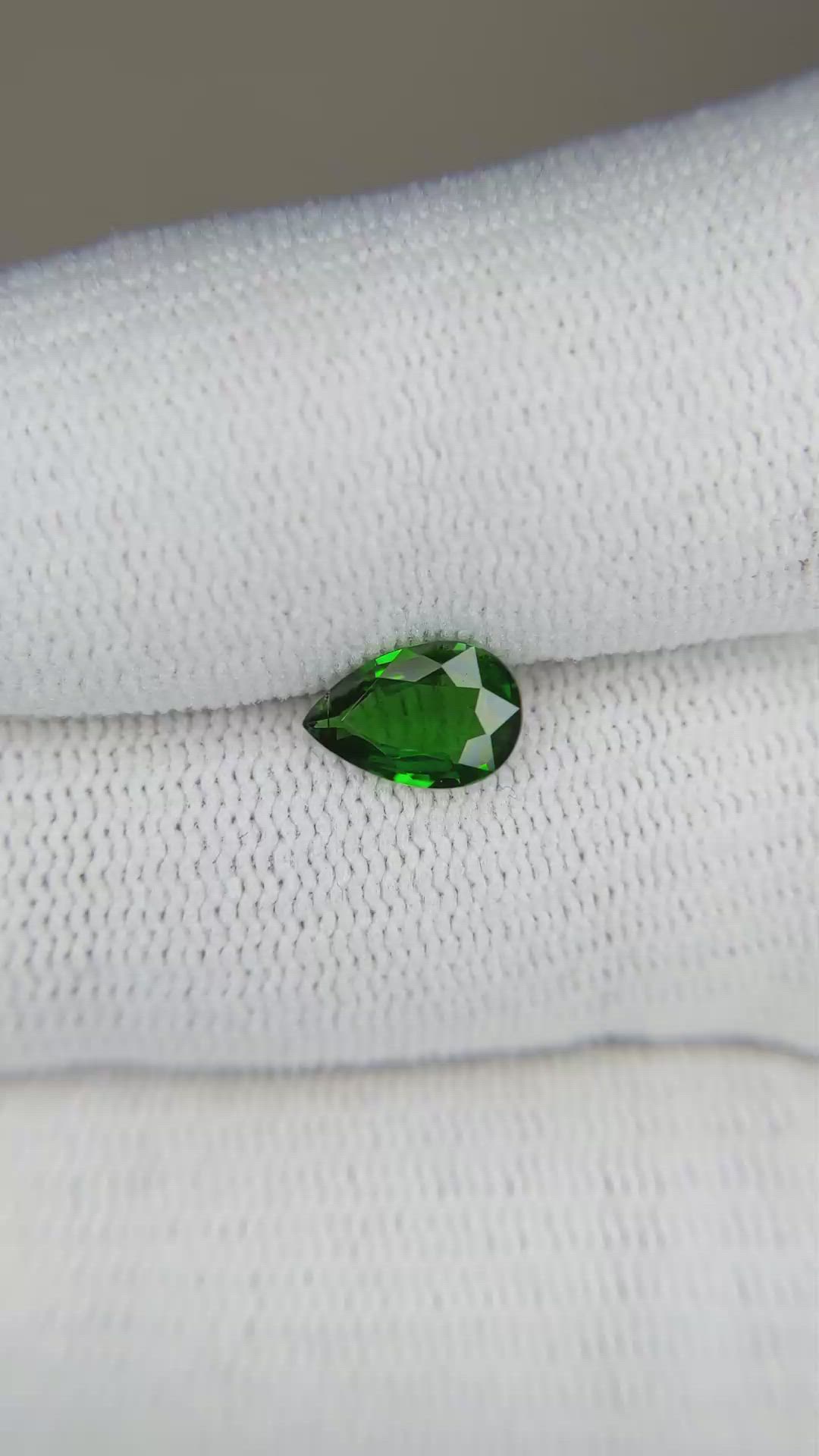 0.80 Ct. Tsavorite Garnet from East Africa Size Video