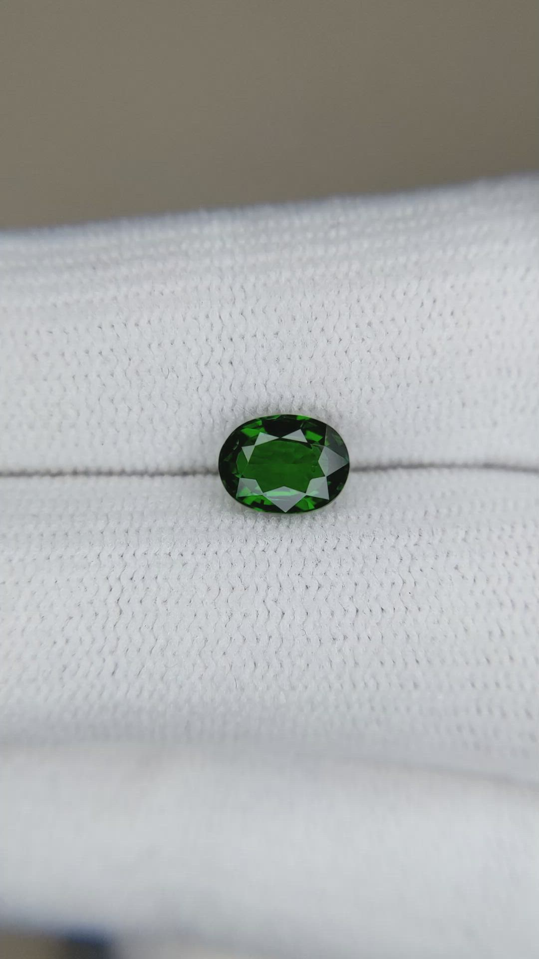 1.08 Ct. Tsavorite Garnet from East Africa Size Video