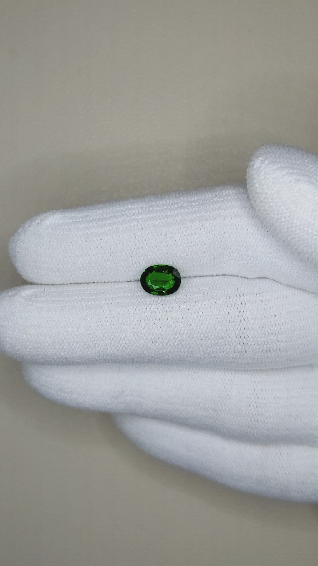 1.08 Ct. Tsavorite Garnet from East Africa Size Video