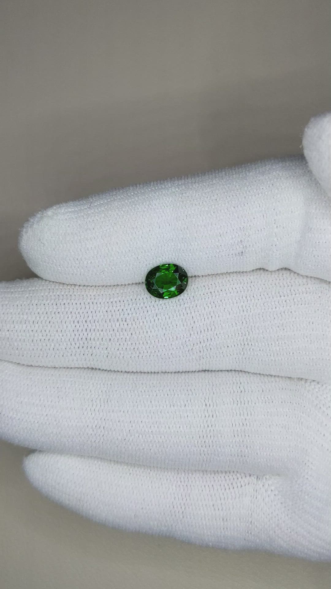 1.14 Ct. Tsavorite Garnet from East Africa Size Video