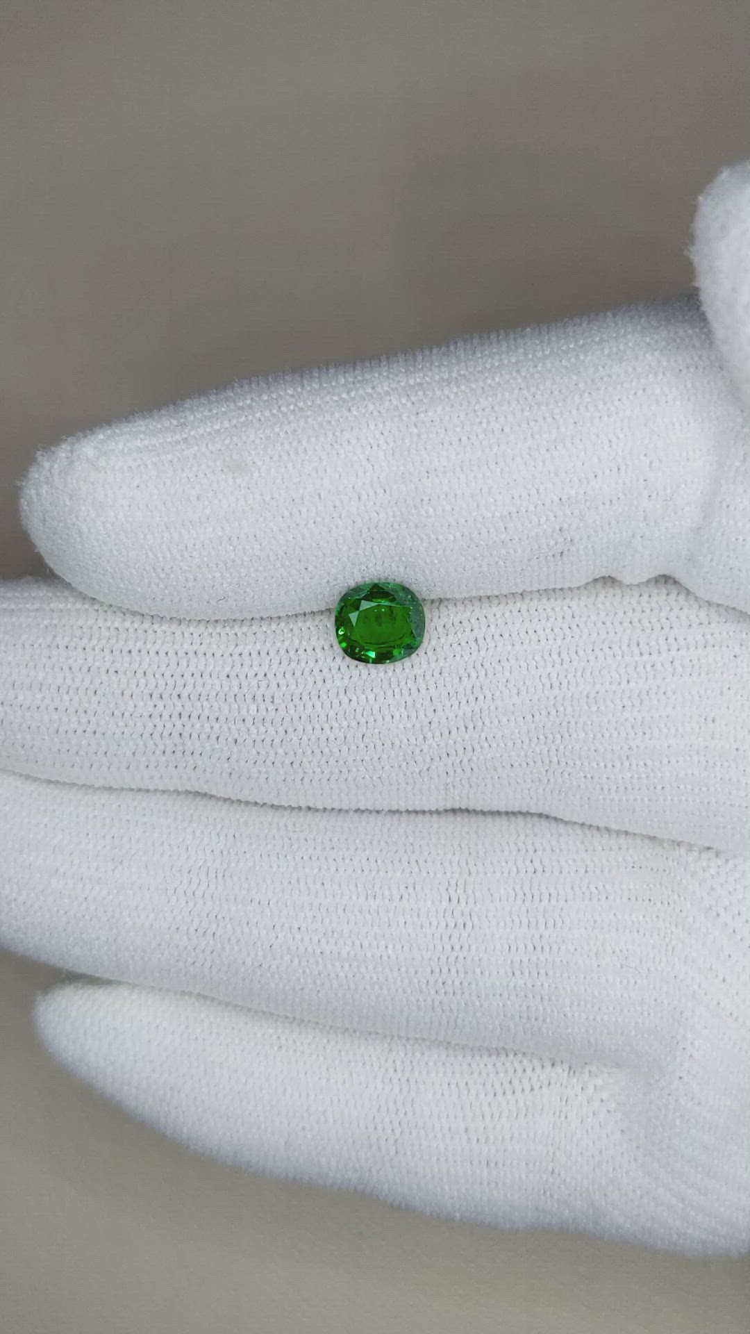1.16 Ct. Tsavorite Garnet from East Africa Size Video