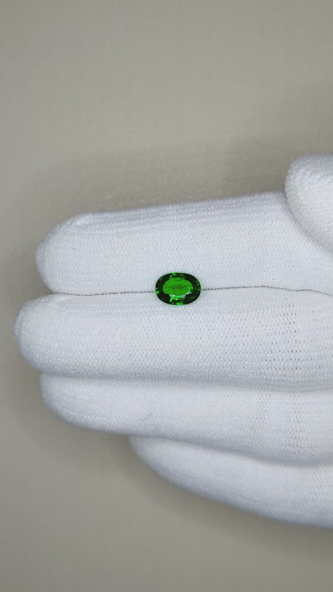 0.94 Ct. Tsavorite Garnet from East Africa Size Video