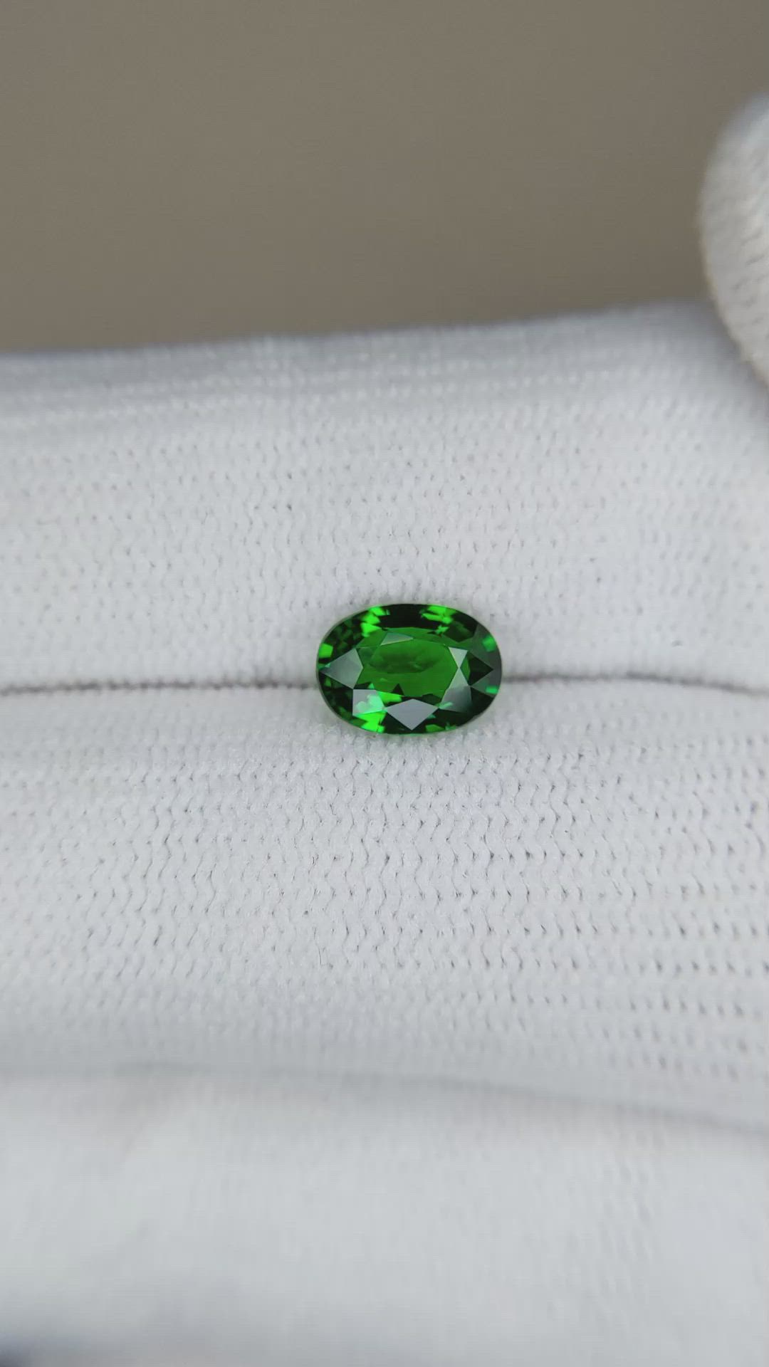 0.94 Ct. Tsavorite Garnet from East Africa Size Video