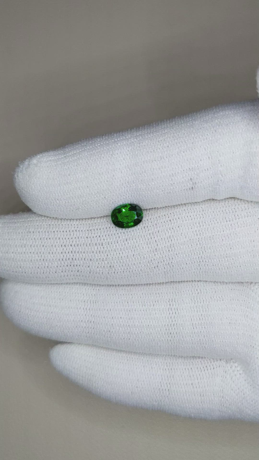 0.89 Ct. Tsavorite Garnet from East Africa Size Video