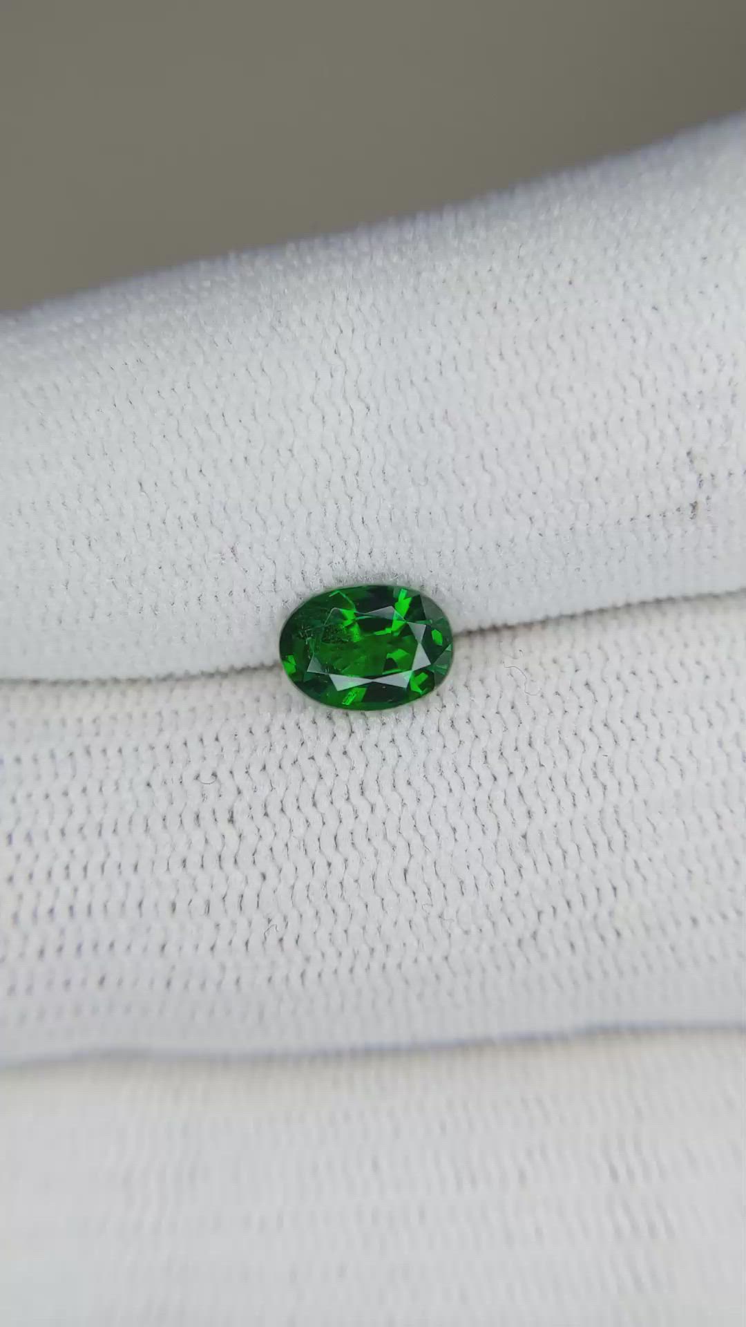 1.04 Ct. Tsavorite Garnet from East Africa Size Video