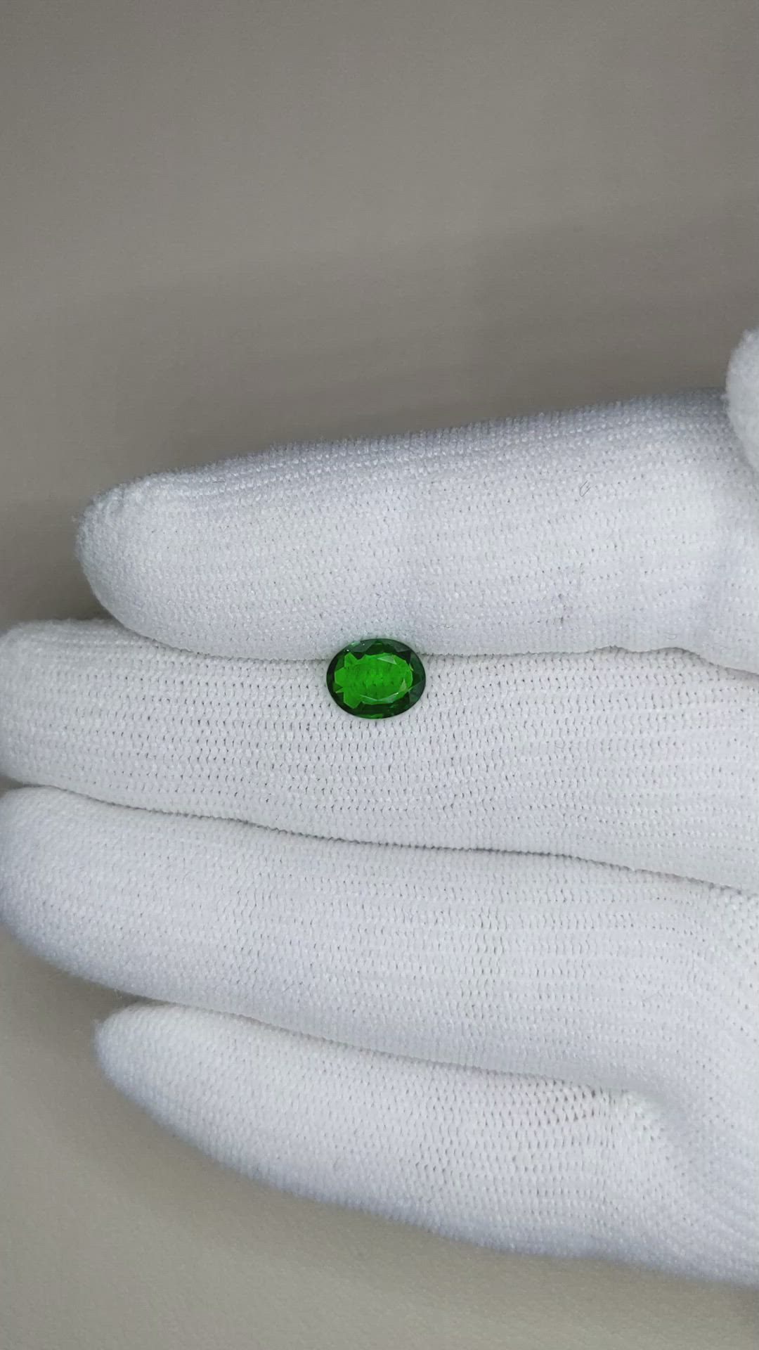 1.10 Ct. Tsavorite Garnet from East Africa Size Video