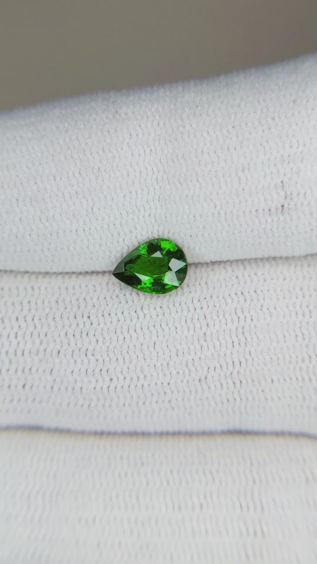 0.82 Ct. Tsavorite Garnet from East Africa Size Video