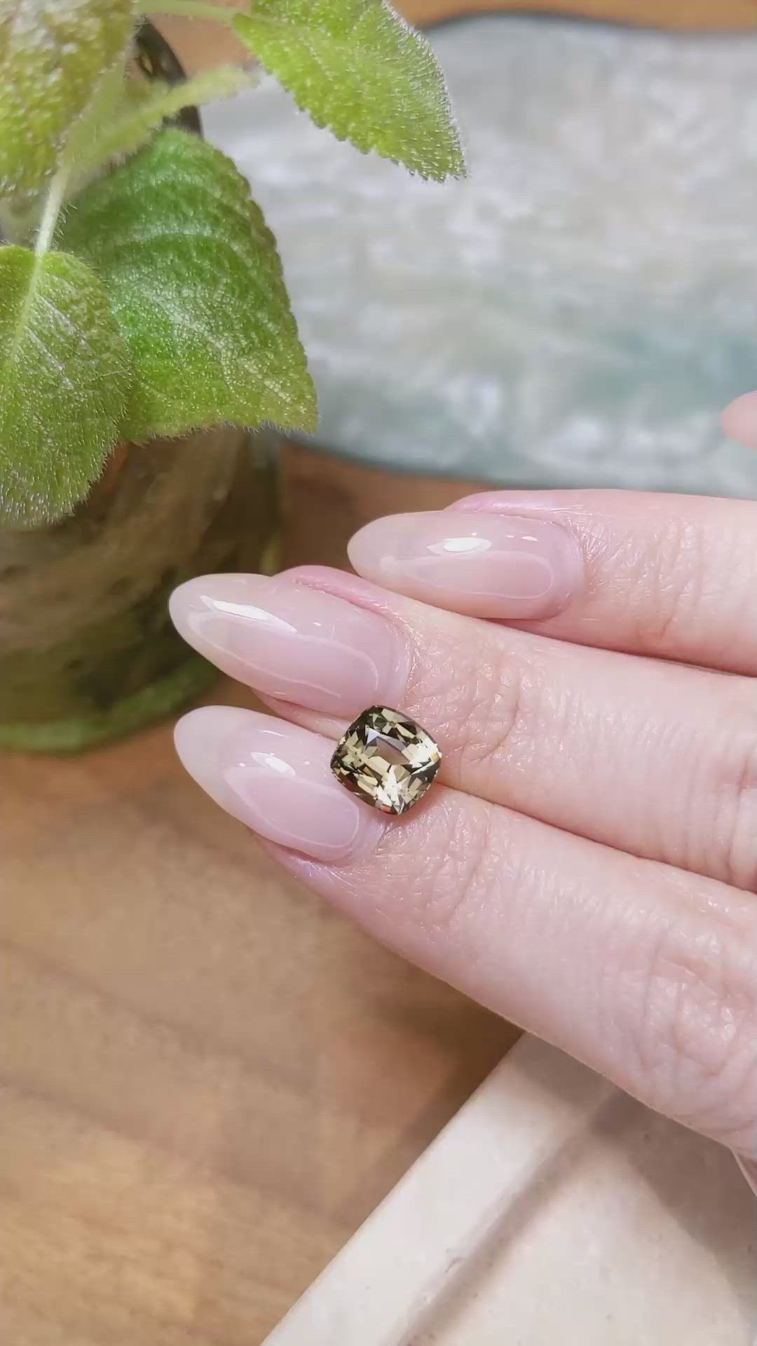 2.57 Ct. Kornerupine from Ceylon (Sri Lanka) Size Video