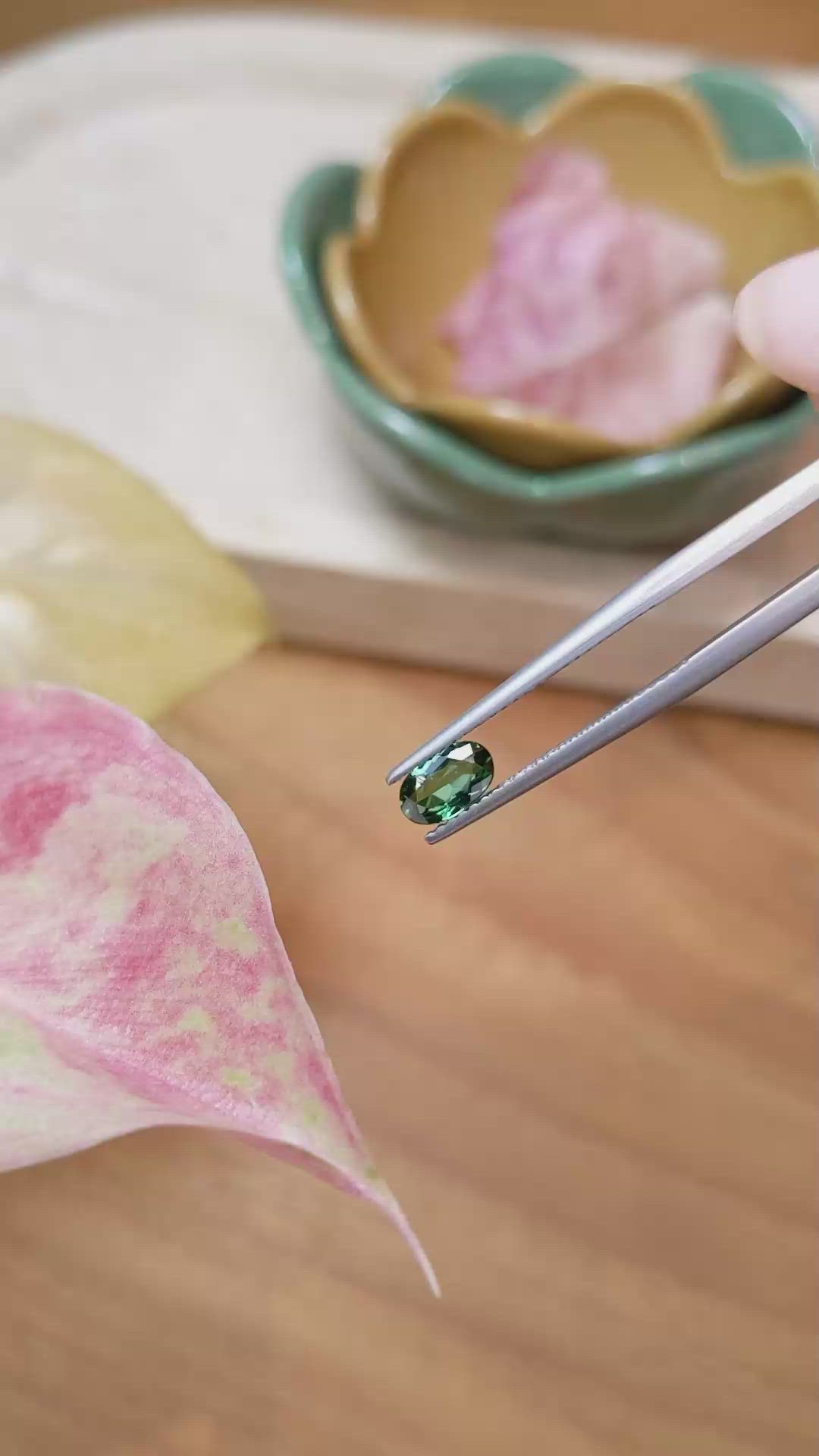 0.51 Ct. Tourmaline from Brazil Size Video