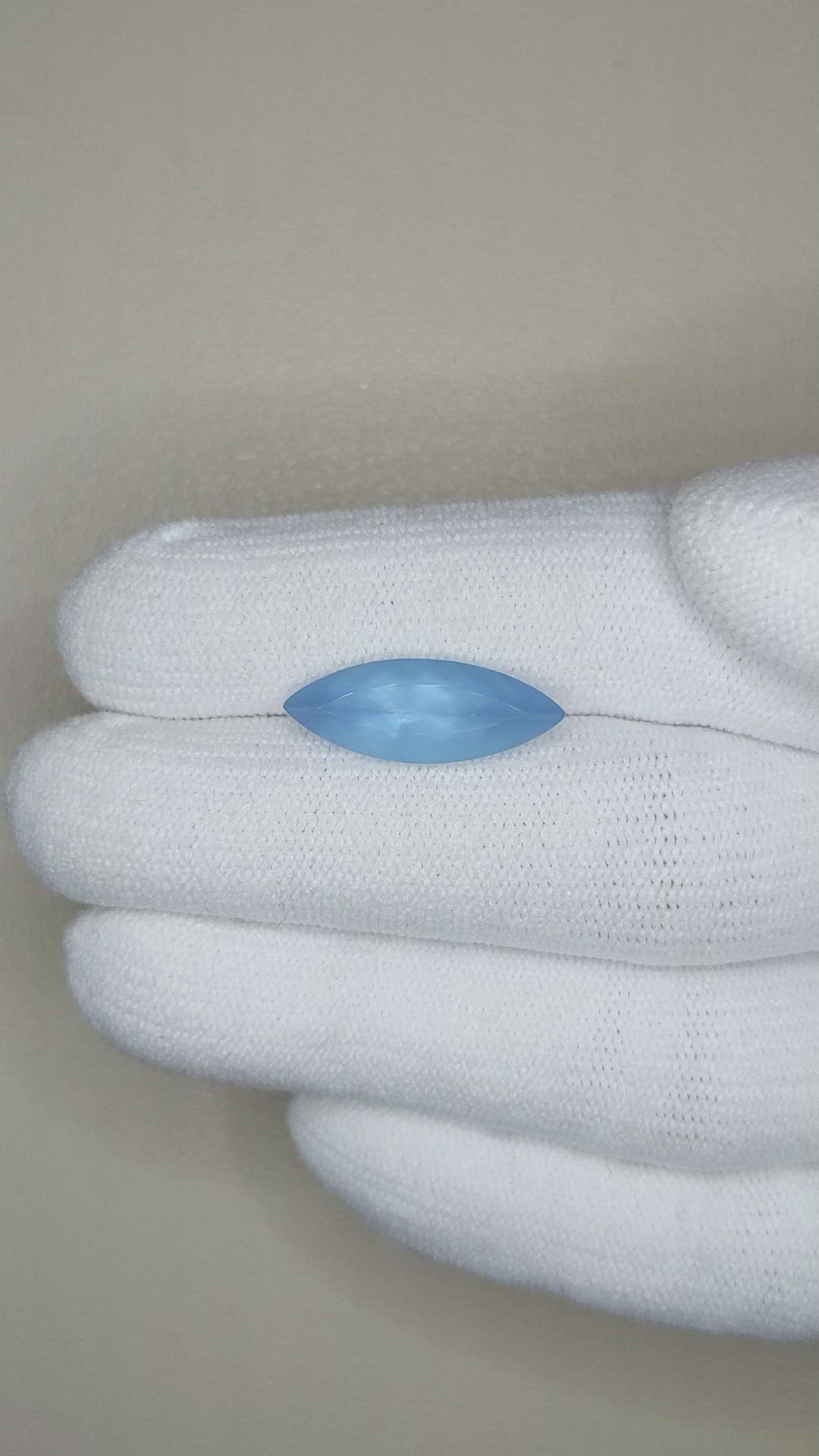 3.54 Ct. Aquamarine from Brazil Size Video