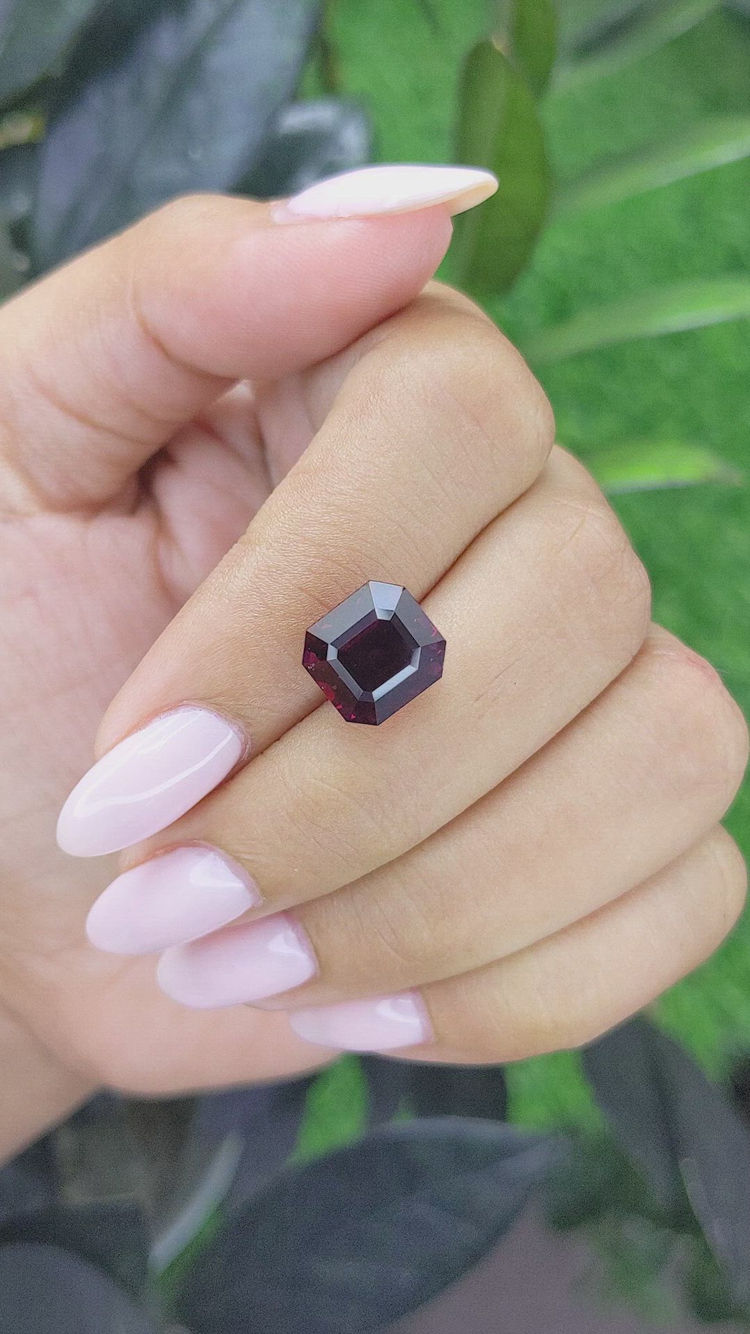 7.13 Ct. Rhodolite Garnet from Tanzania Size Video