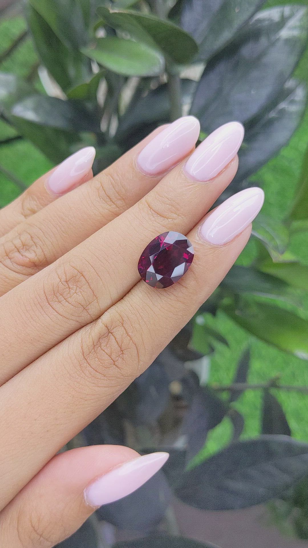 9.85 Ct. Rhodolite Garnet from Tanzania Size Video