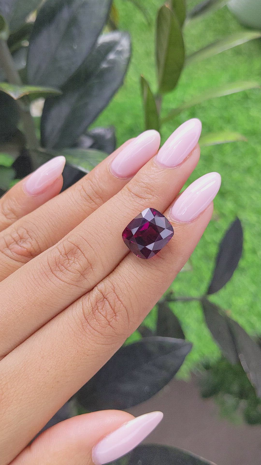 12.29 Ct. Rhodolite Garnet from Tanzania Size Video