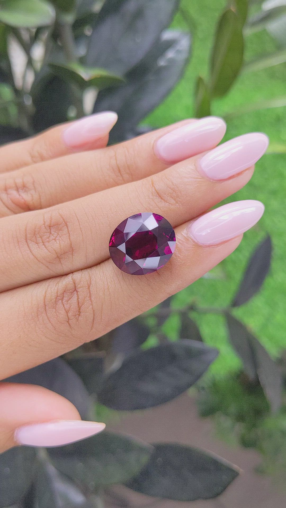 14.74 Ct. Rhodolite Garnet from Tanzania Size Video