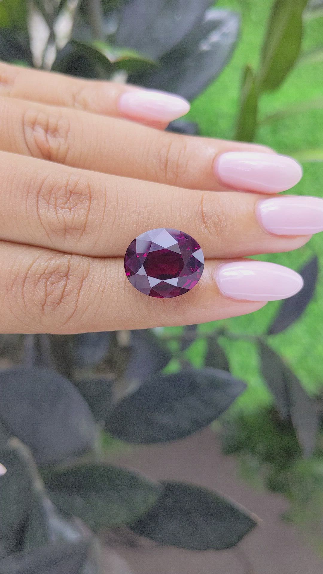14.74 Ct. Rhodolite Garnet from Tanzania Size Video