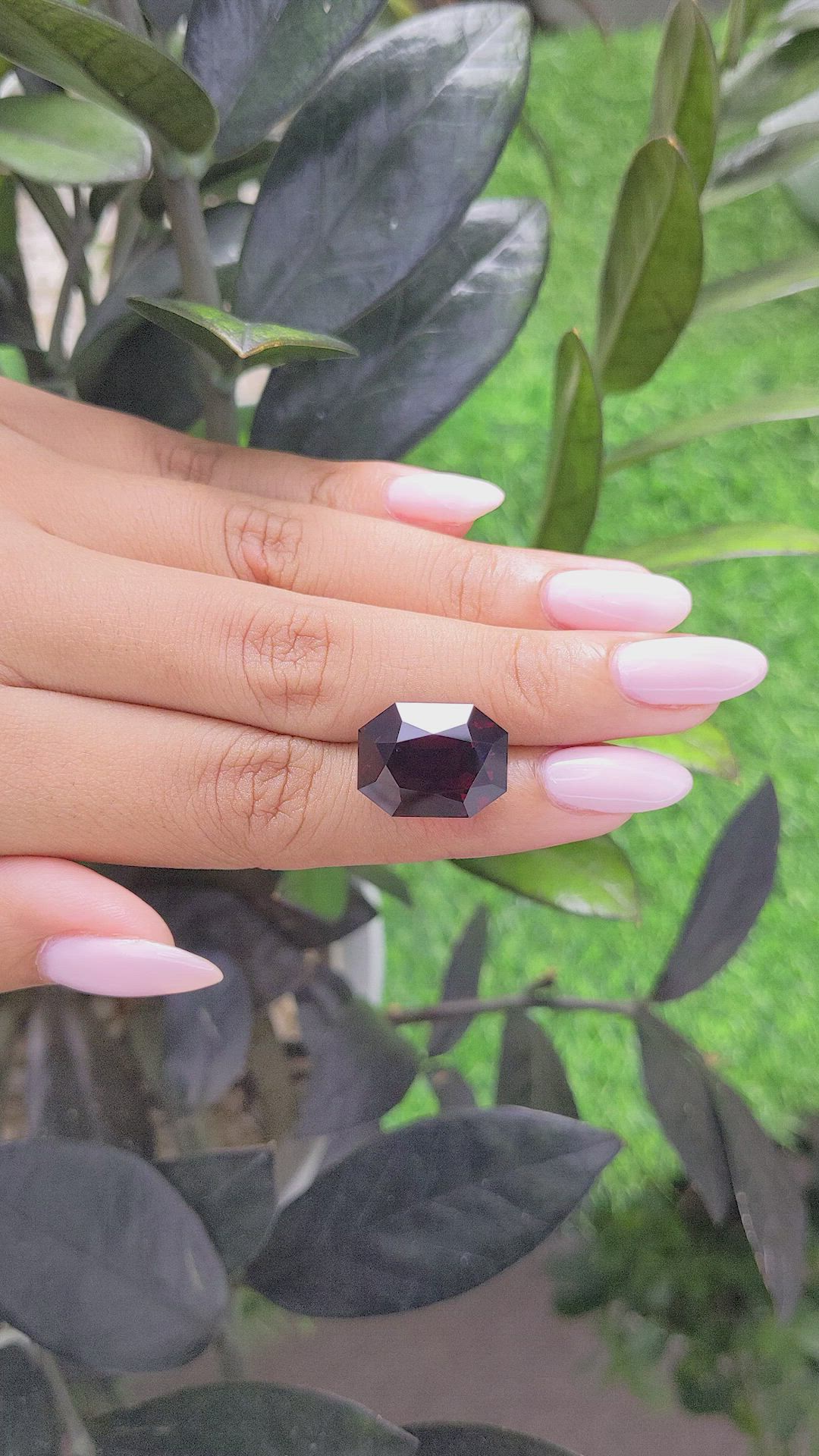 25.37 Ct. Rhodolite Garnet from Tanzania Size Video
