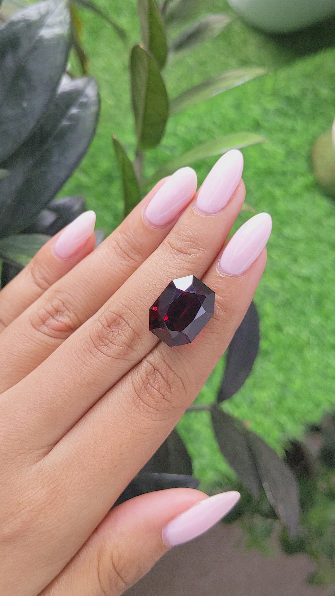25.37 Ct. Rhodolite Garnet from Tanzania Size Video