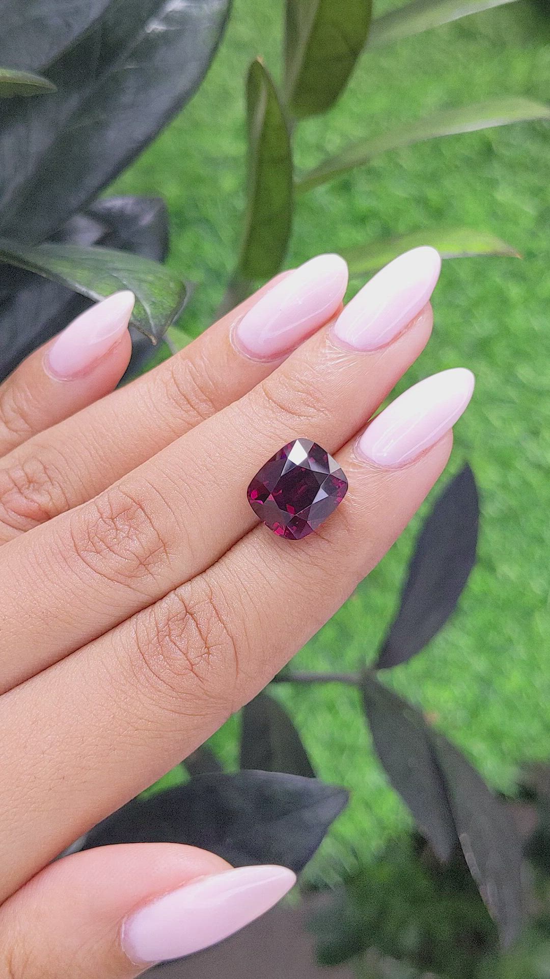 8.63 Ct. Rhodolite Garnet from Tanzania Size Video
