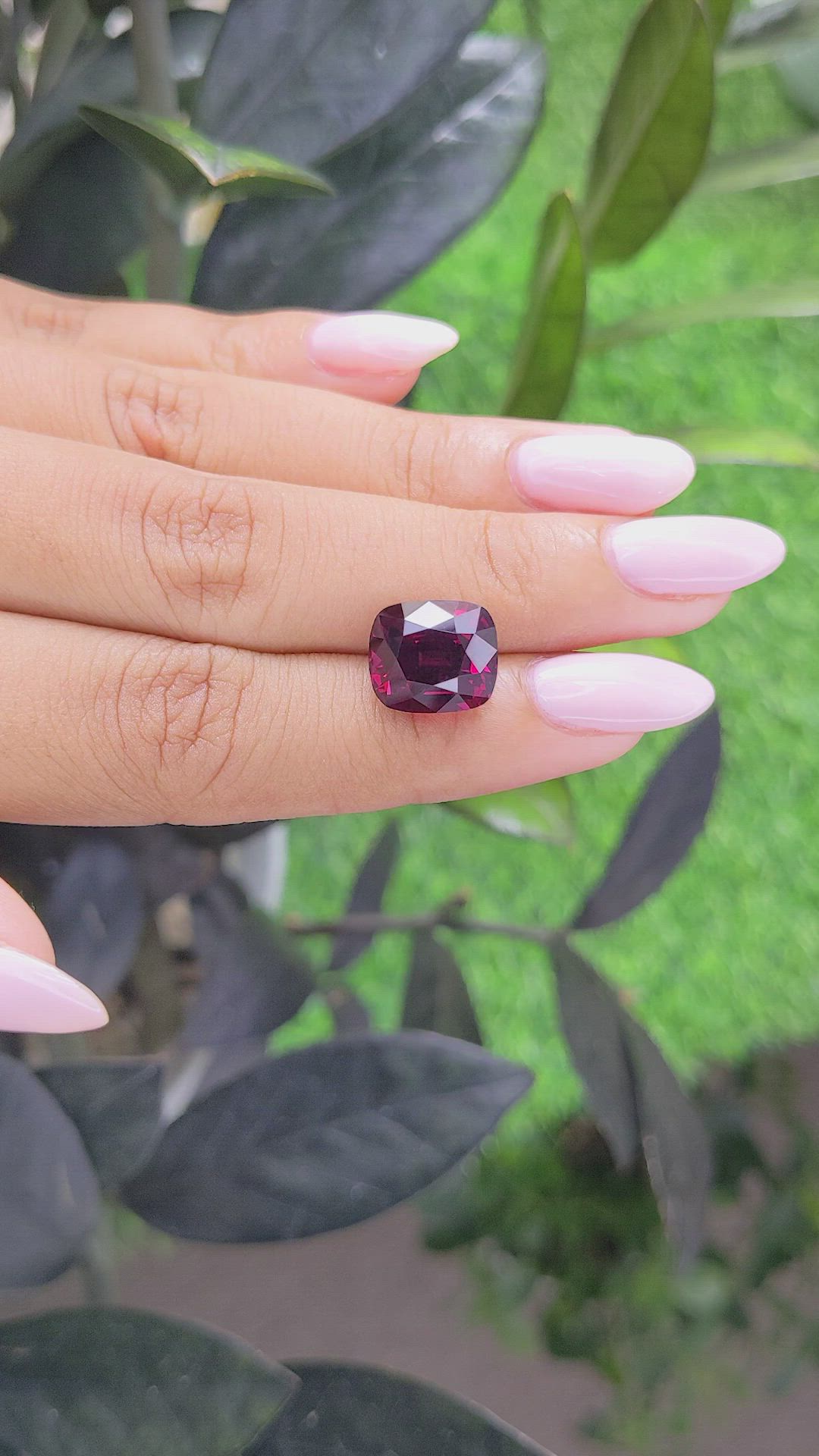 8.63 Ct. Rhodolite Garnet from Tanzania Size Video