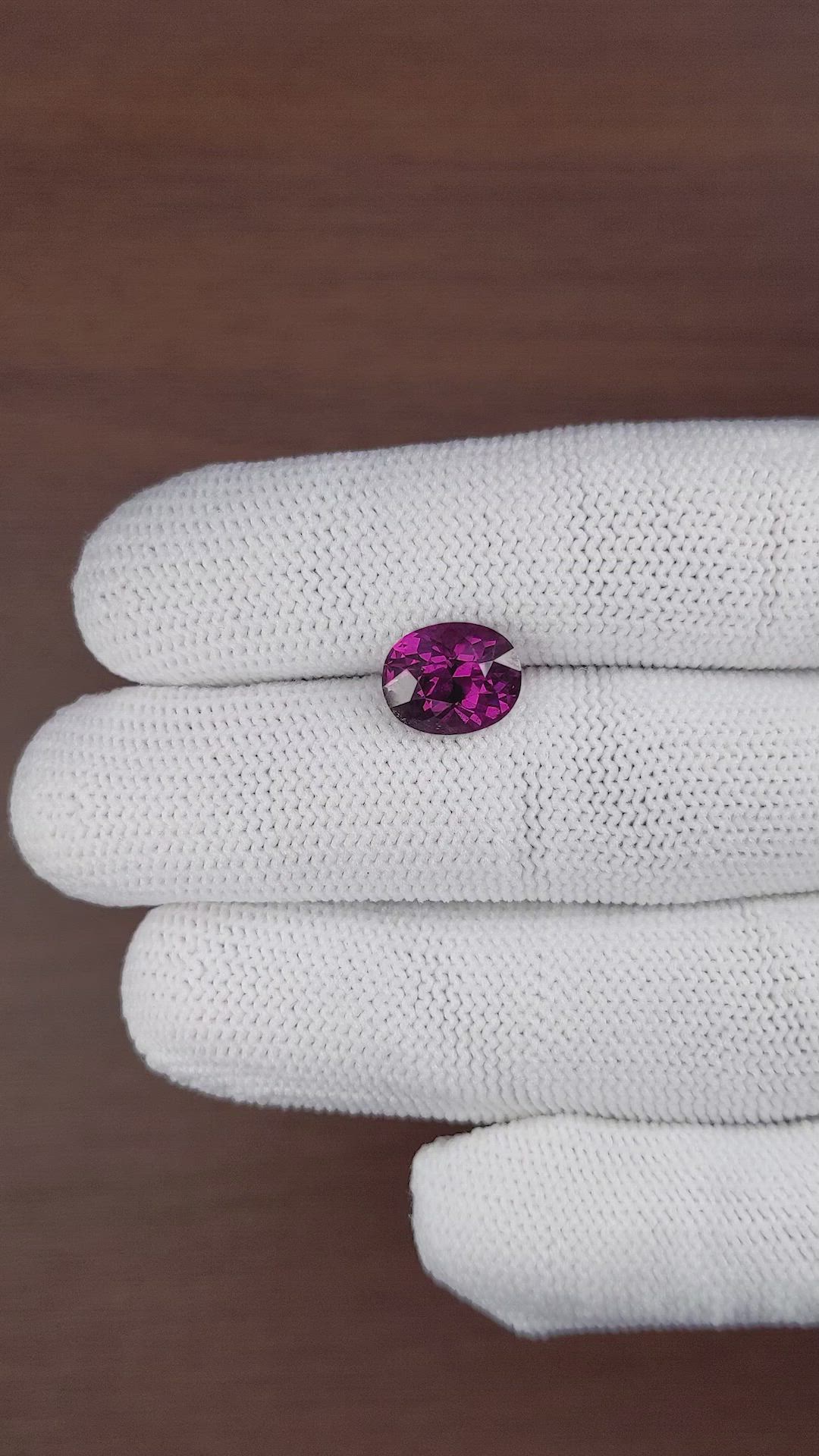 4.41 Ct. Rhodolite Garnet from Tanzania Size Video