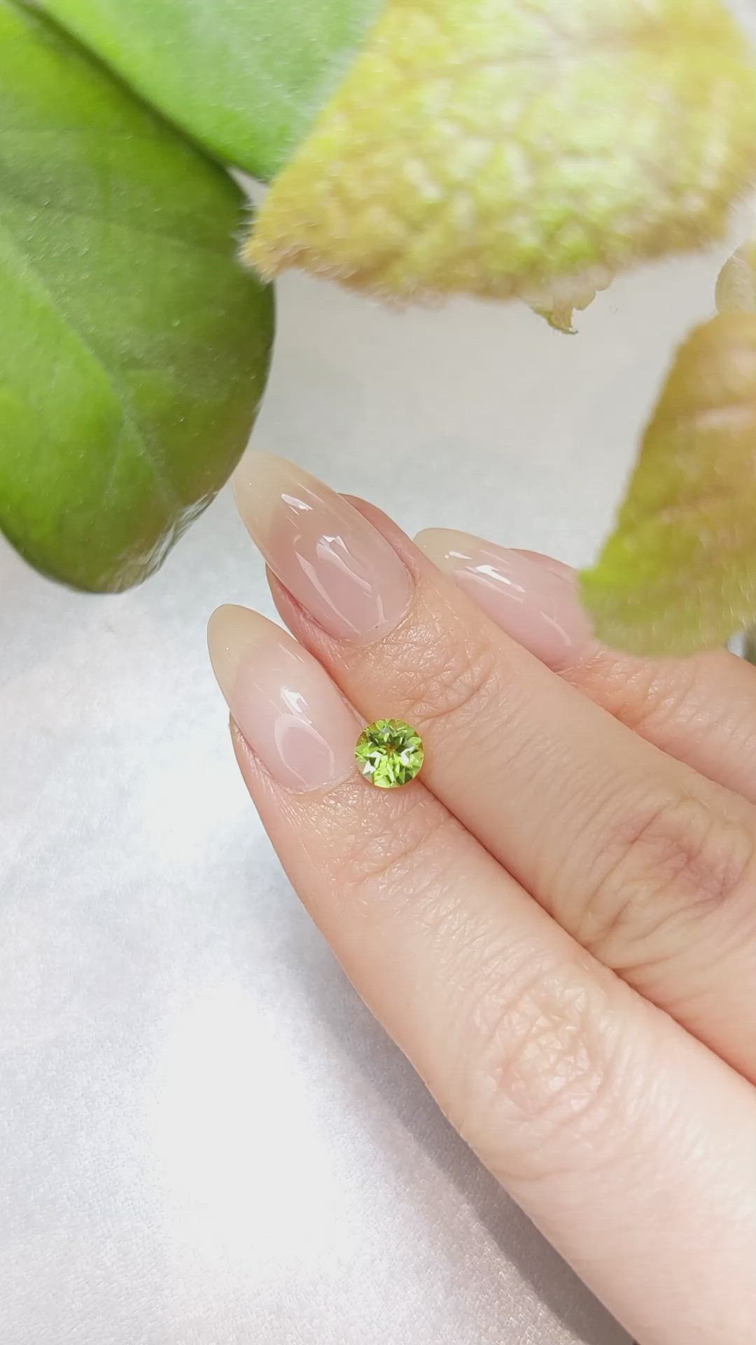 0.85 Ct. Peridot from China Size Video