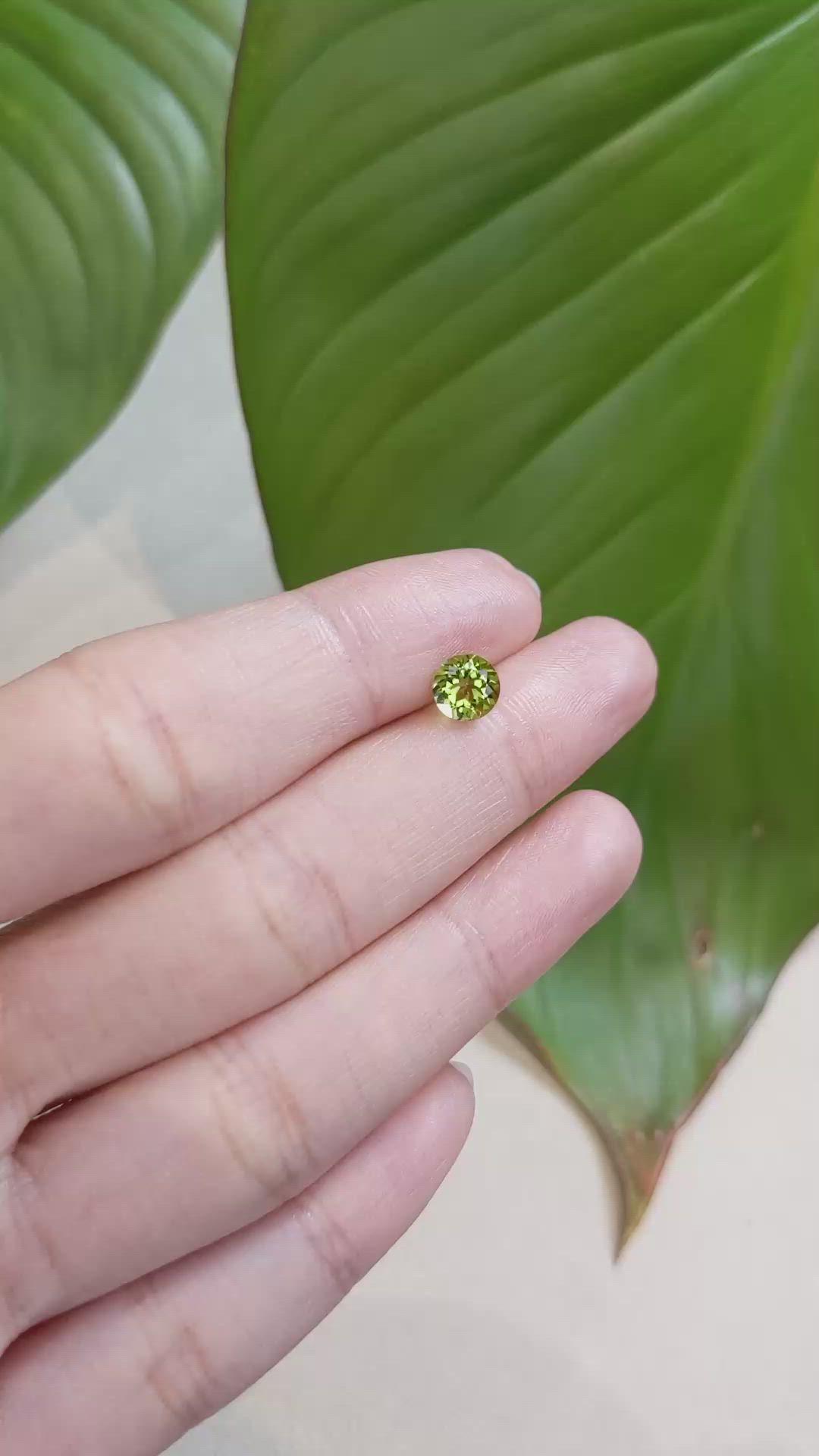 1.04 Ct. Peridot from China Size Video