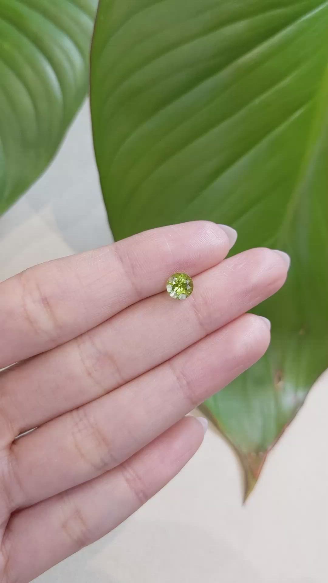 1.03 Ct. Peridot from China Size Video