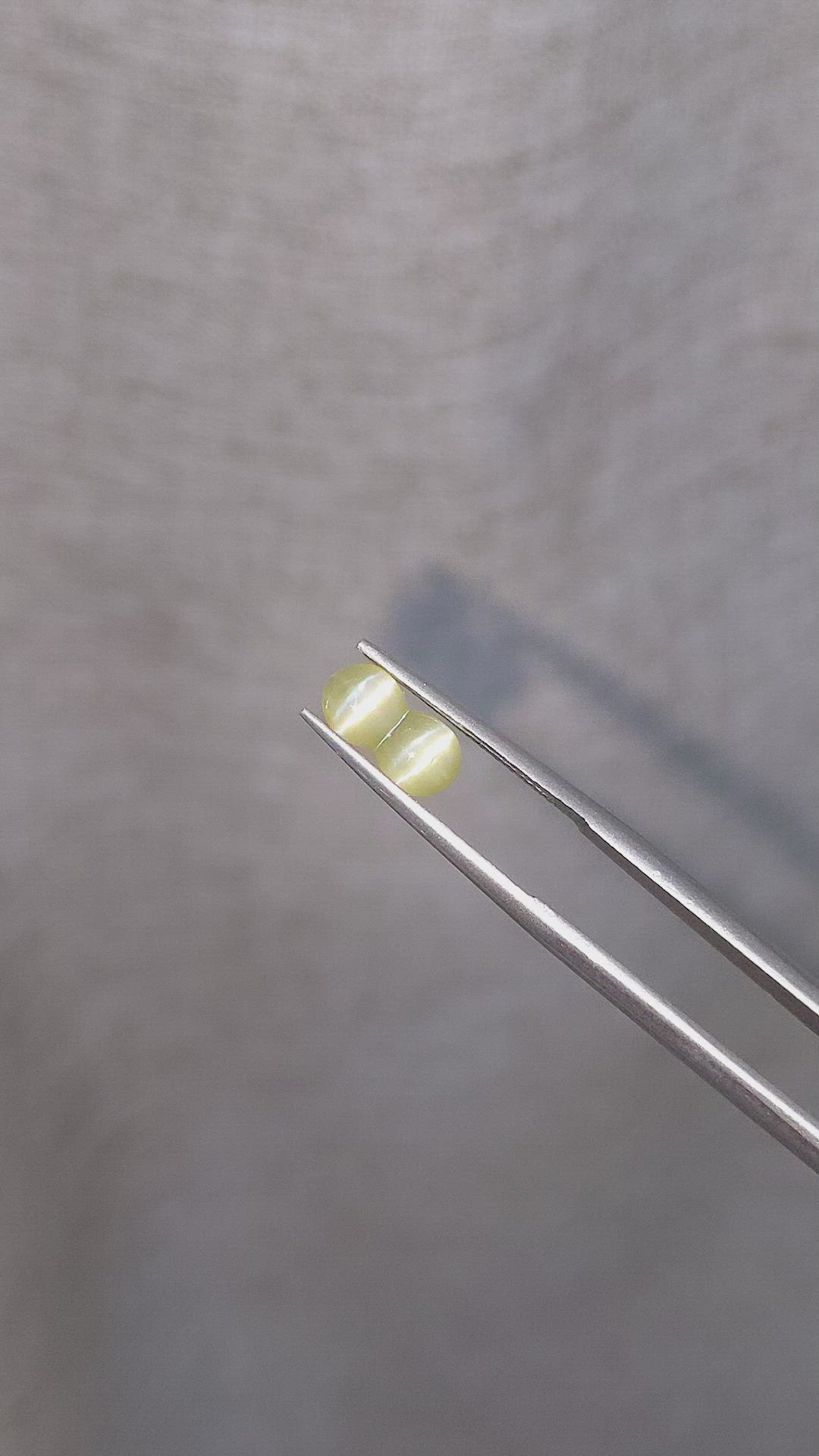 1.54 Ct. Cabochon Chrysoberyl from Ceylon (Sri Lanka) Size Video