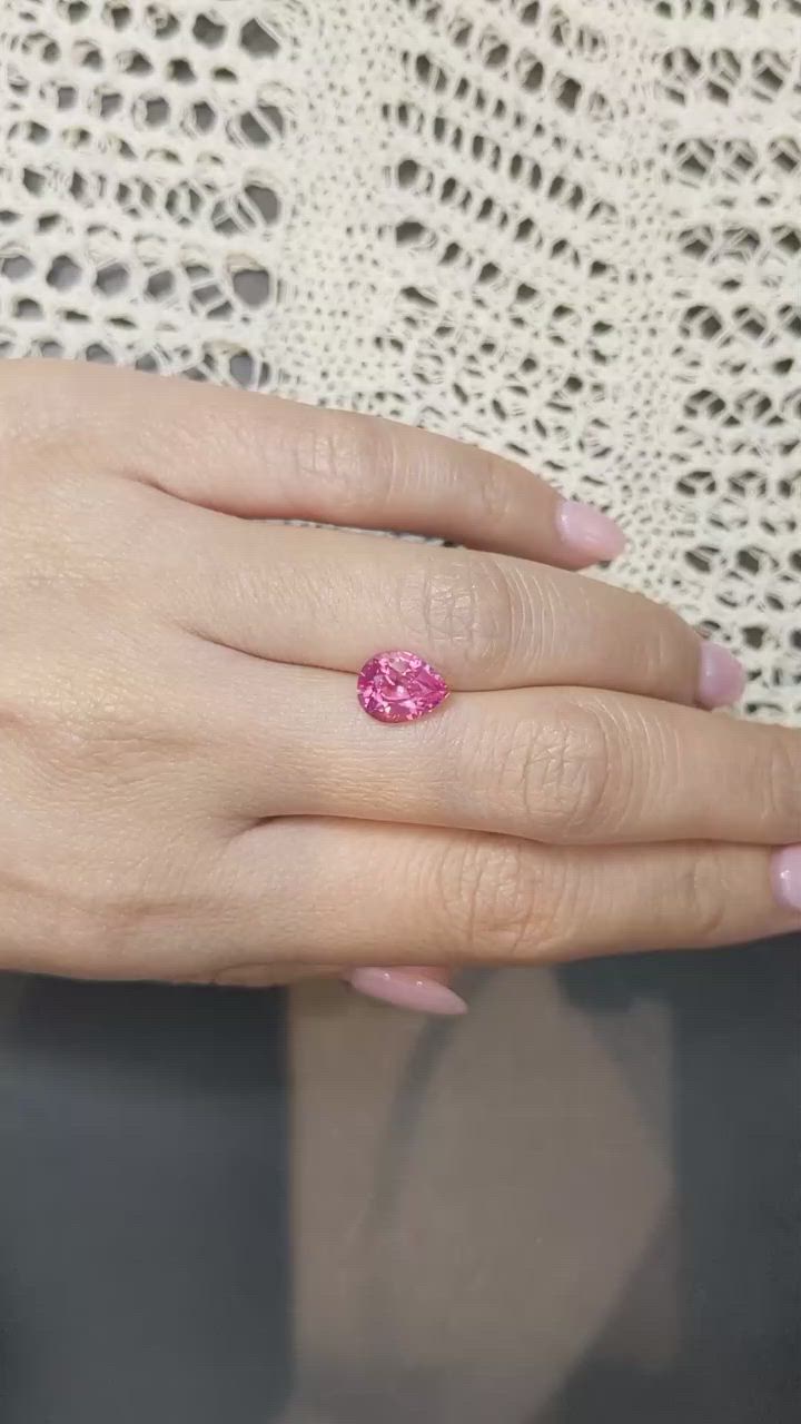 2.50 Ct. Spinel from Tanzania Size Video