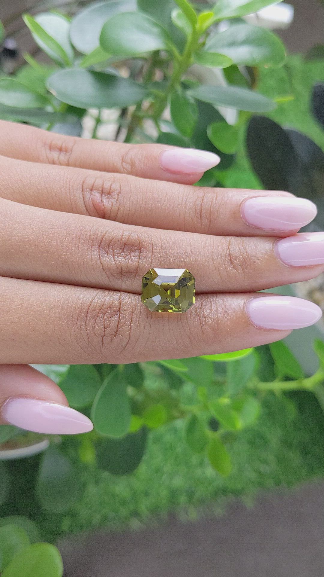 8.53 Ct. Chrysoberyl from Ceylon (Sri Lanka) Size Video