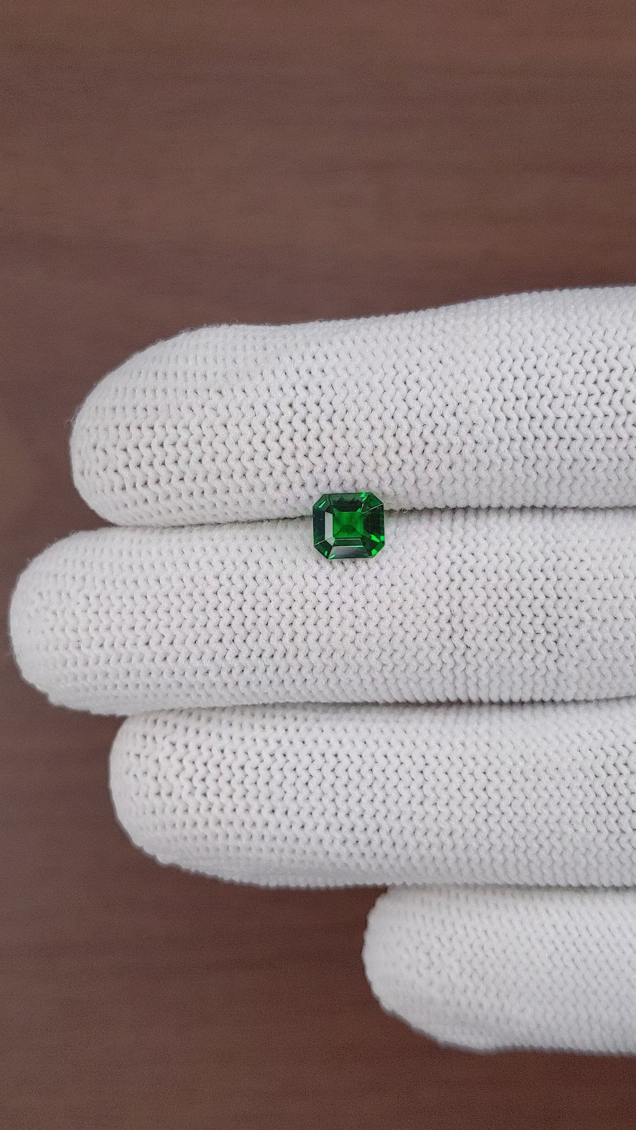 1.13 Ct. Tsavorite Garnet from Tanzania Size Video