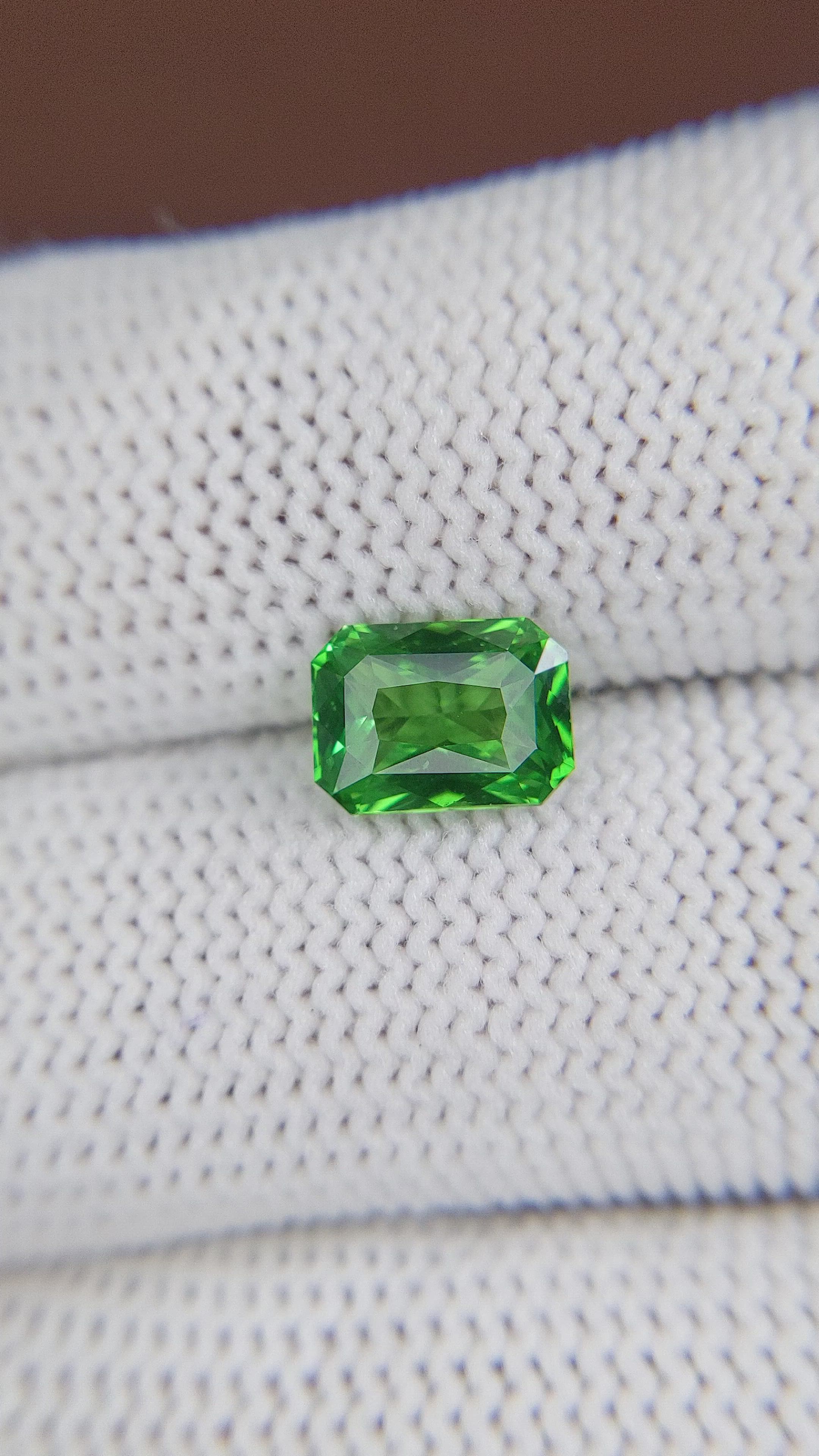 2.05 Ct. Tsavorite Garnet from Tanzania Size Video