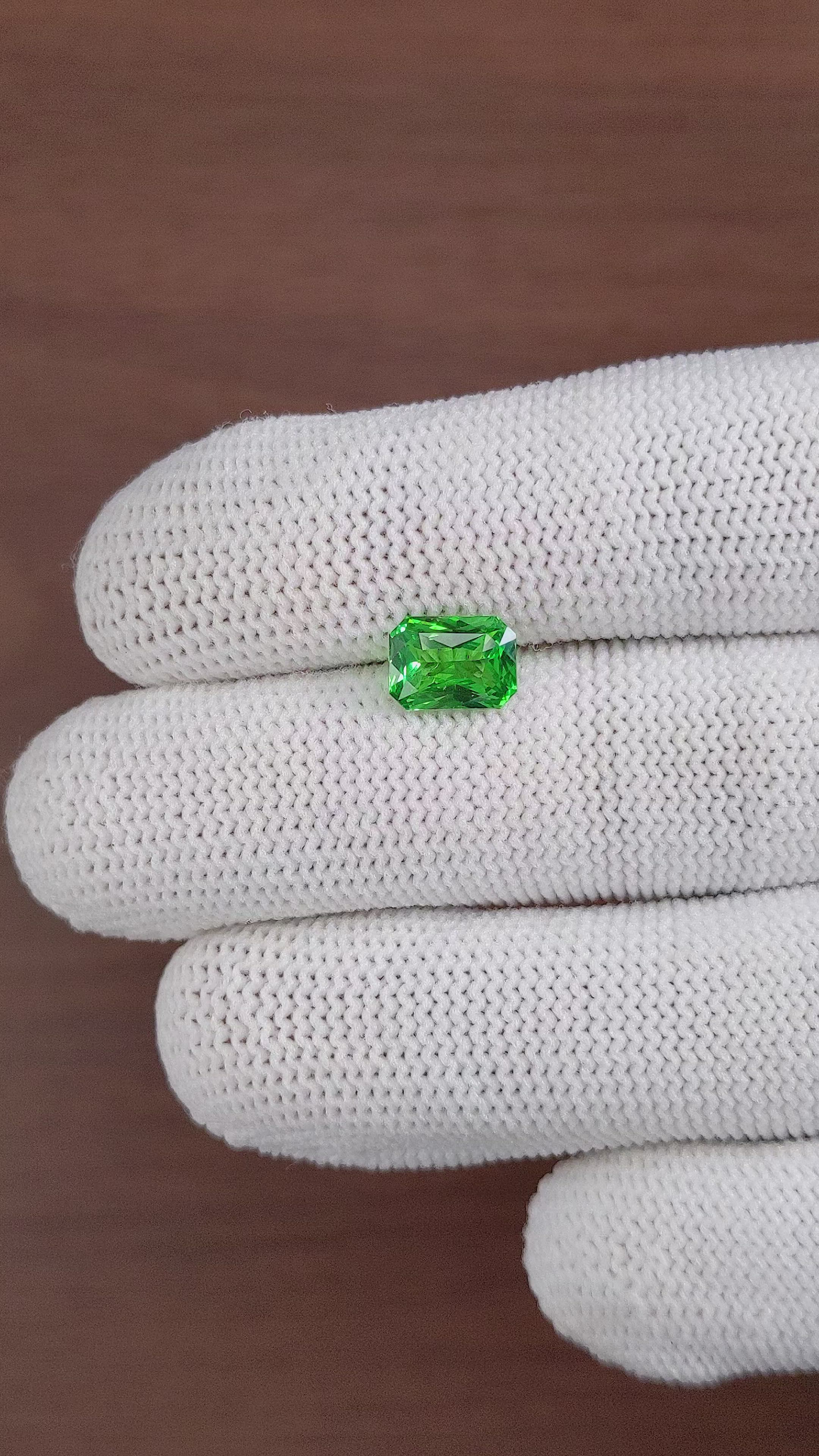 2.05 Ct. Tsavorite Garnet from Tanzania Size Video