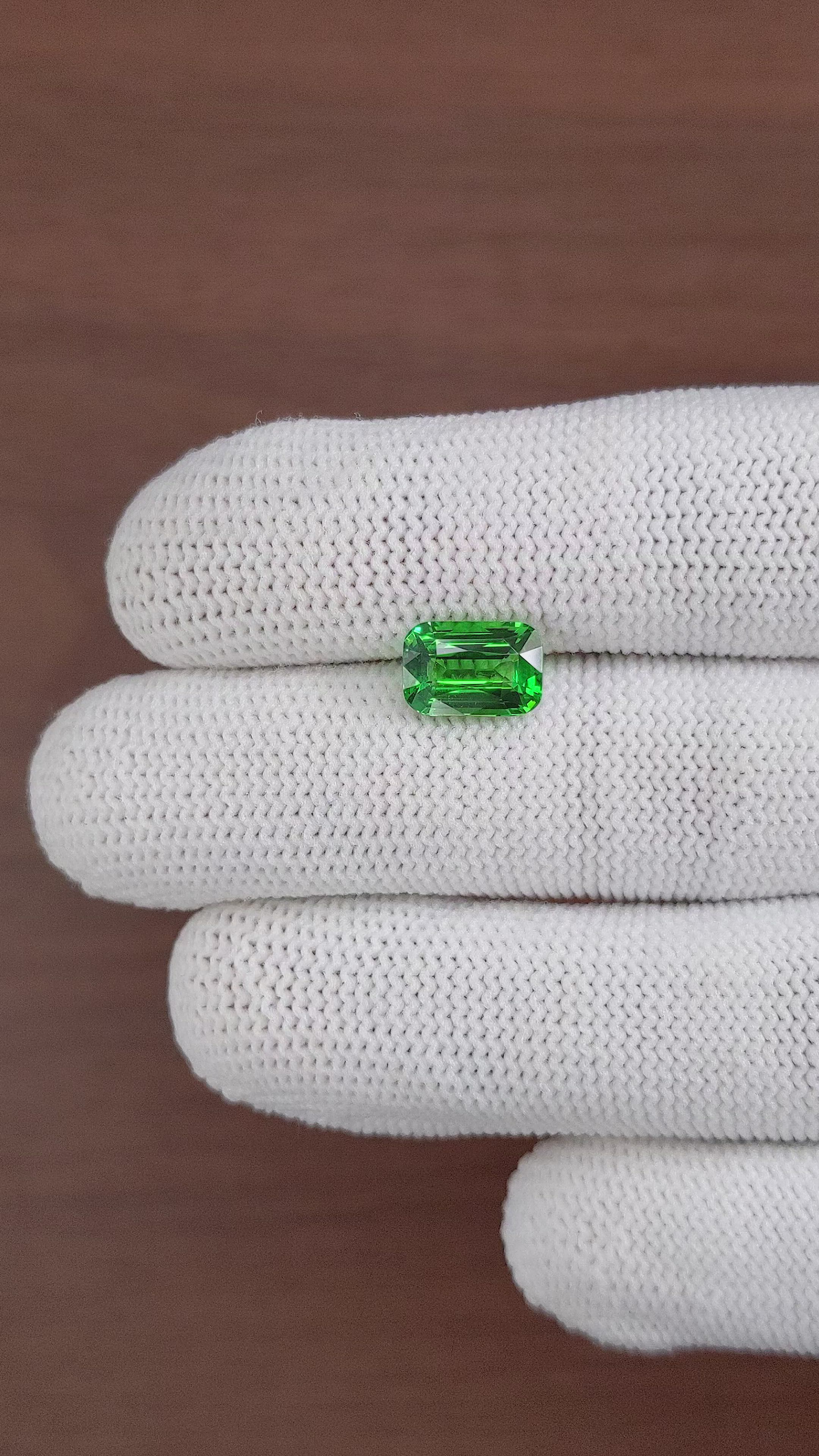 3.03 Ct. Tsavorite Garnet from Tanzania Size Video