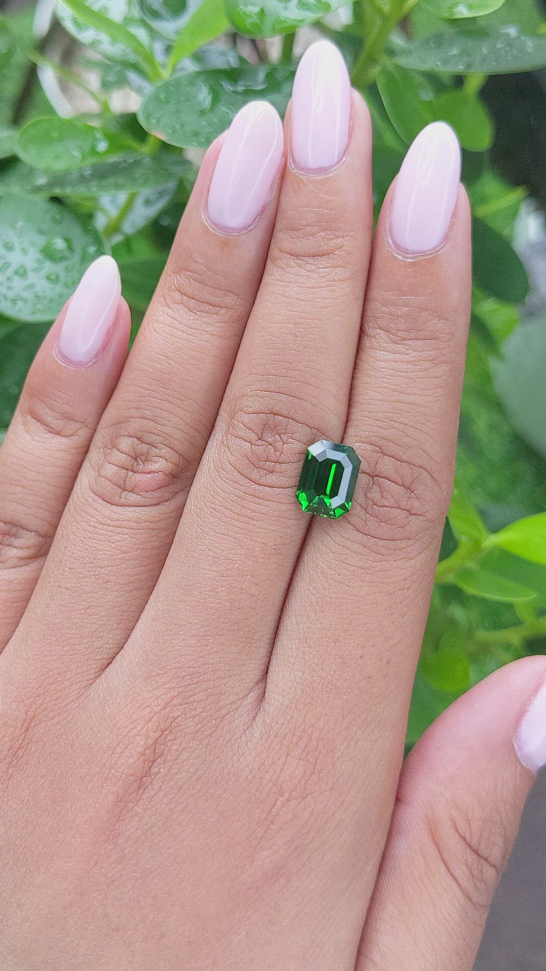 3.06 Ct. Tsavorite Garnet from Tanzania Size Video