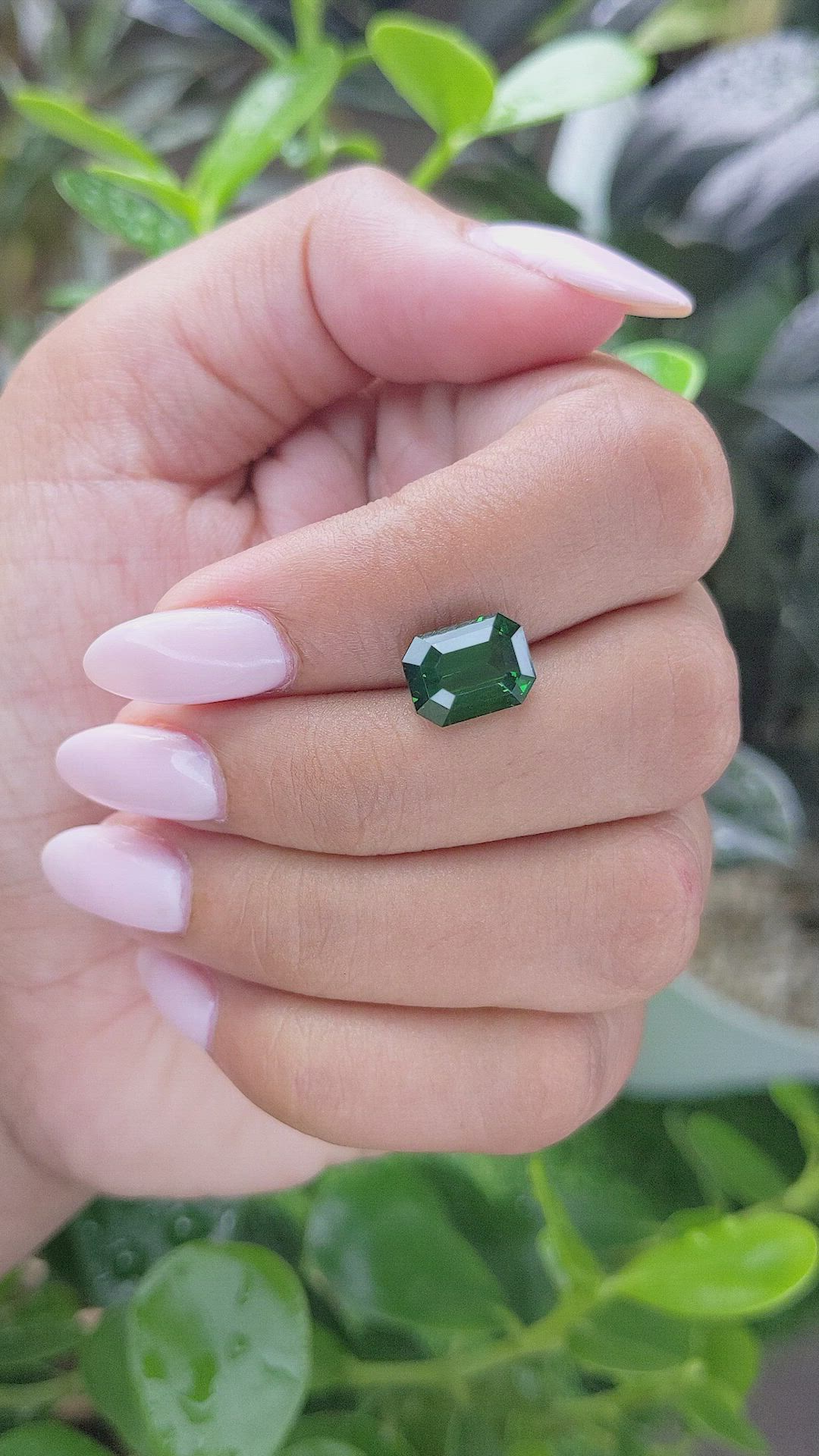 3.06 Ct. Tsavorite Garnet from Tanzania Size Video