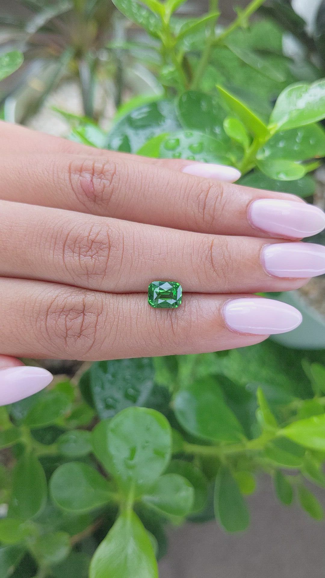 1.53 Ct. Tsavorite Garnet from Kenya Size Video