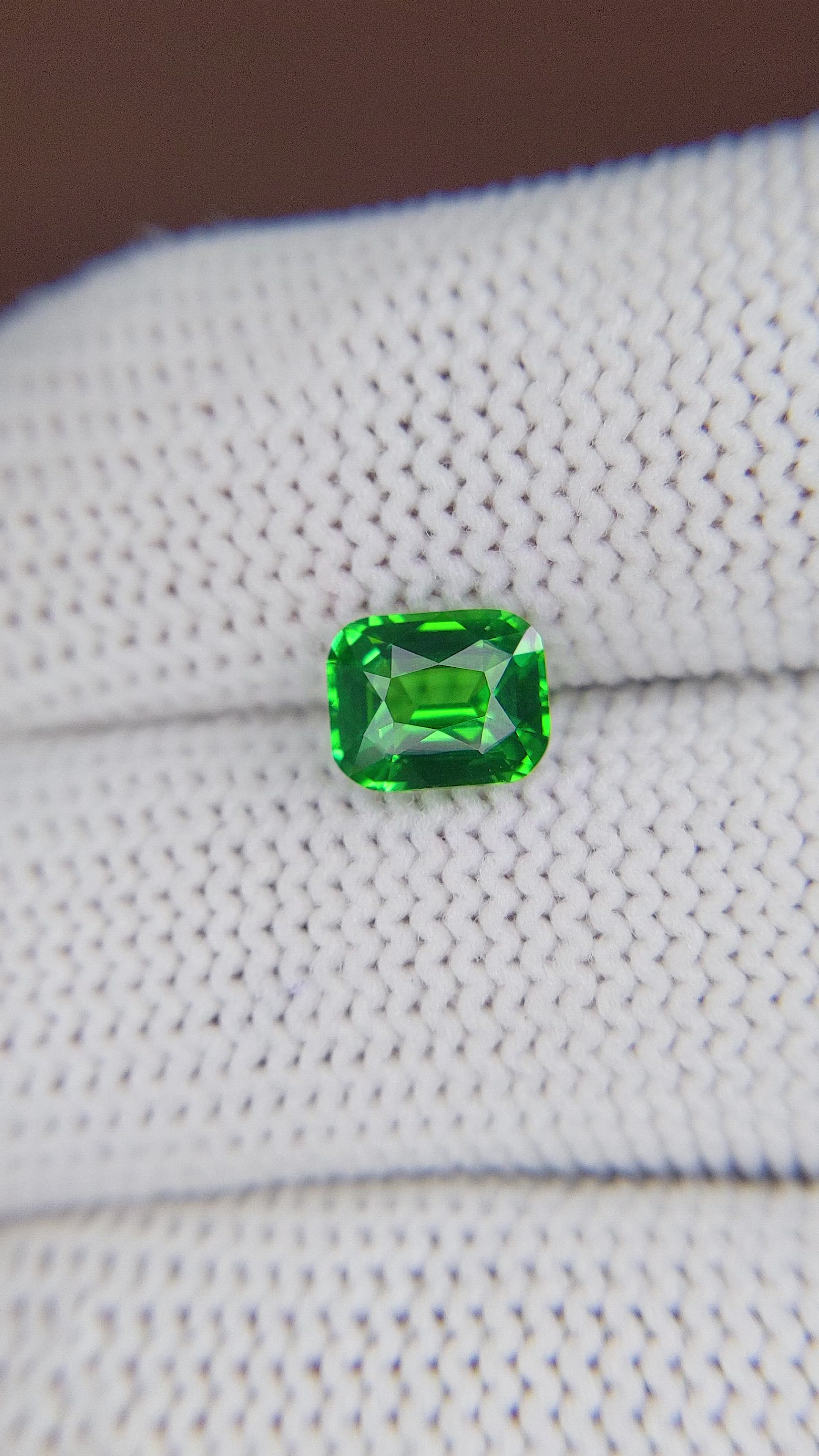 1.53 Ct. Tsavorite Garnet from Kenya Size Video
