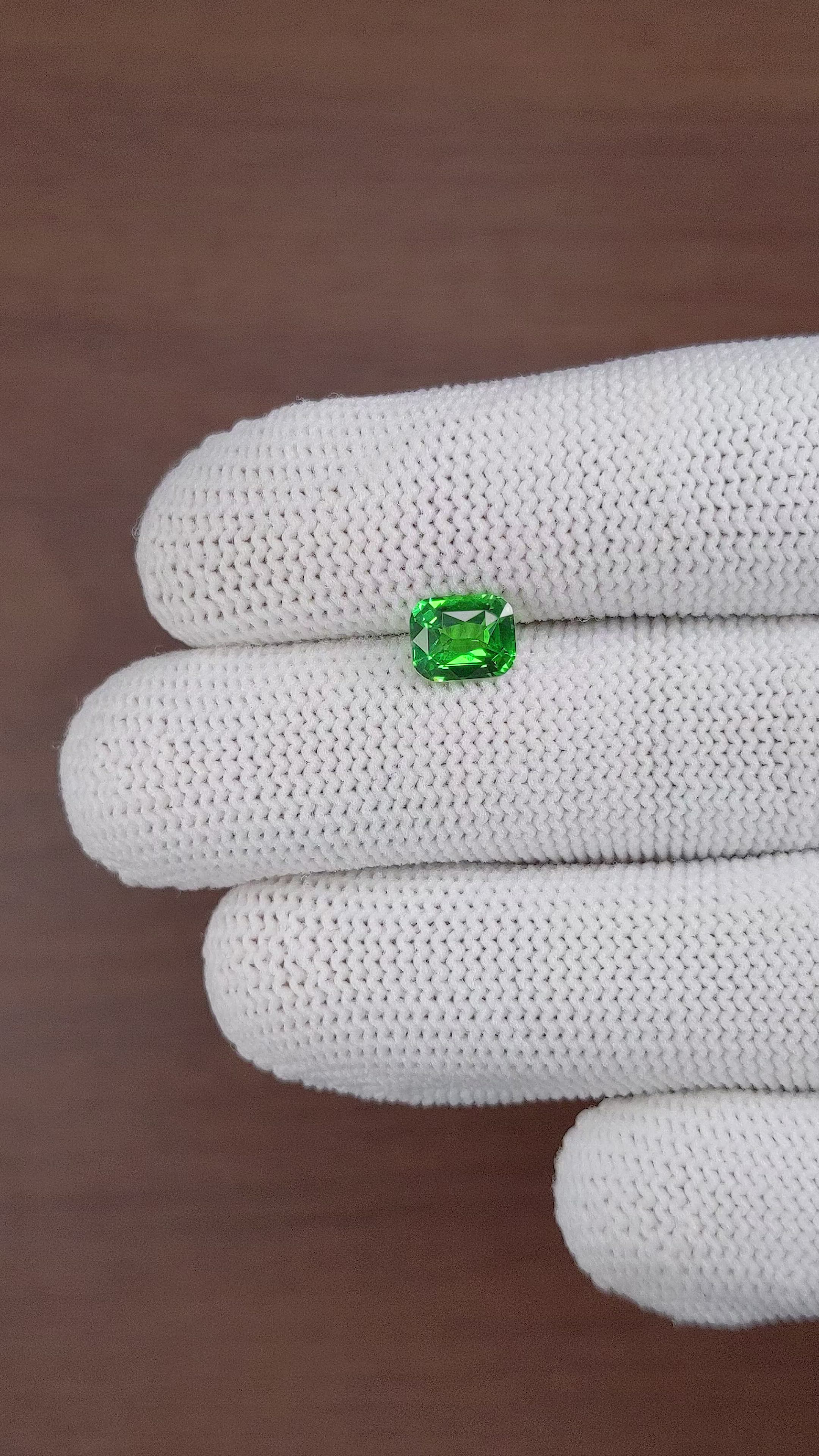 1.53 Ct. Tsavorite Garnet from Kenya Size Video