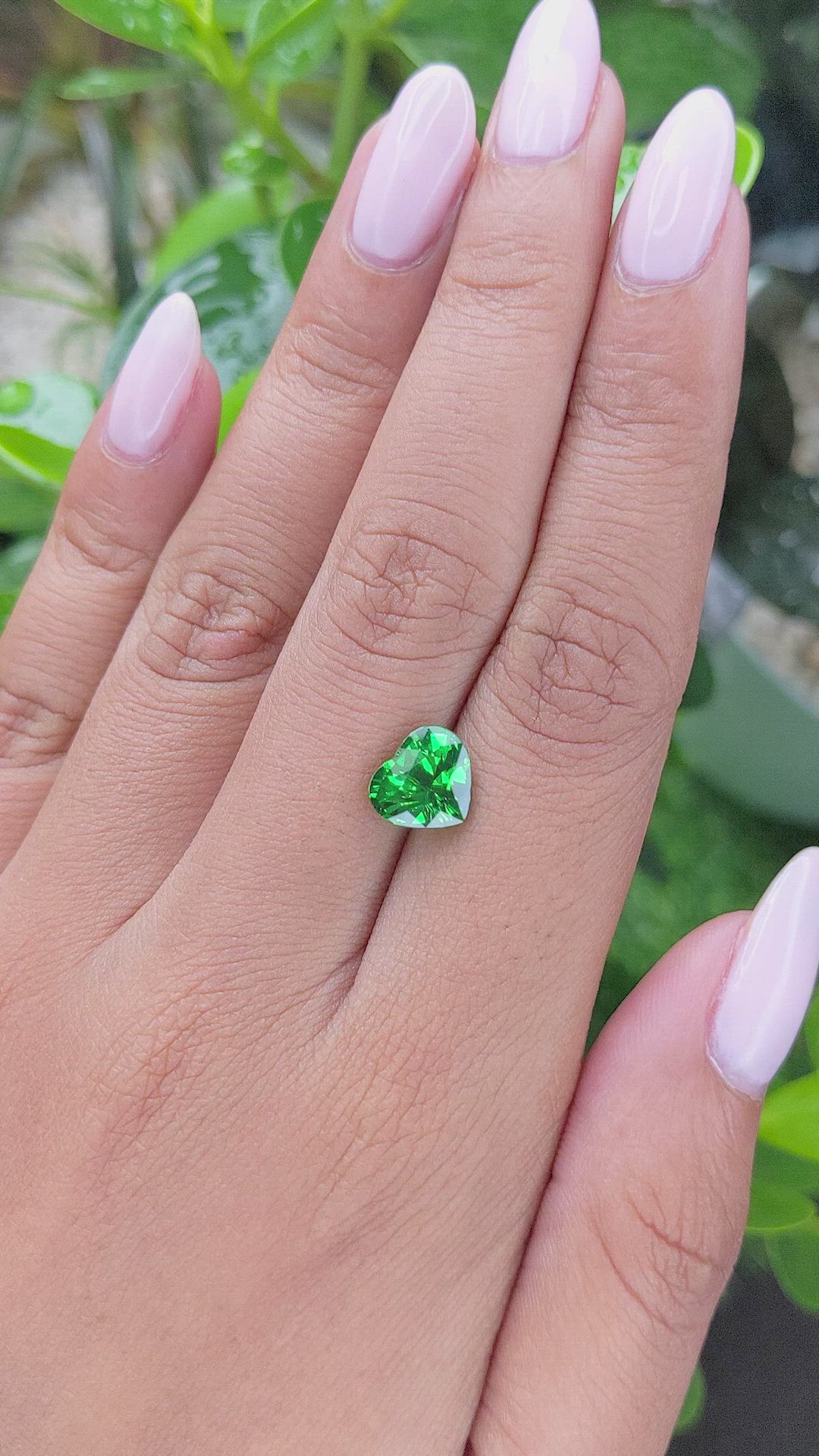 2.53 Ct. Tsavorite Garnet from Tanzania Size Video